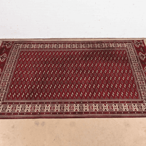 Vintage Hand-Knotted Tribal Persian Bokhara Room Size Rug