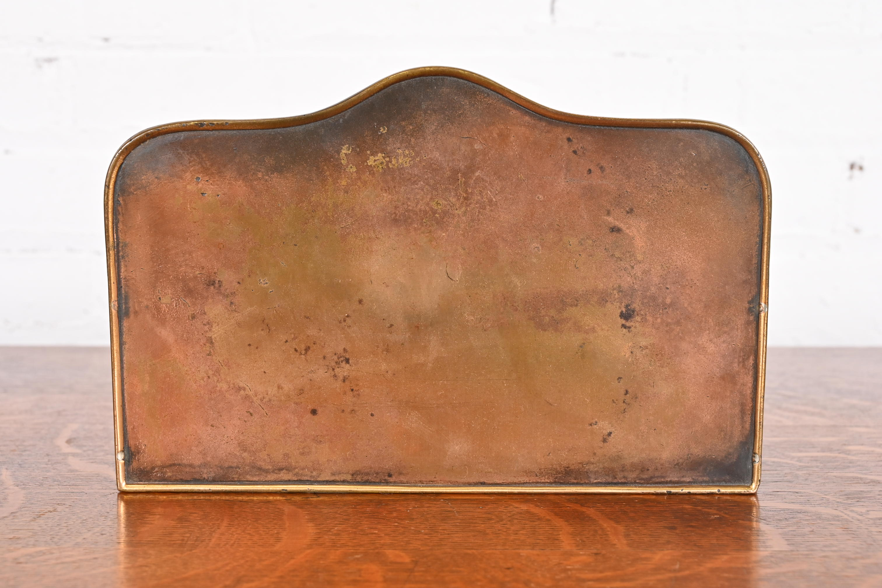 Tiffany Studios New York Zodiac Bronze Doré Letter Rack - Image 10