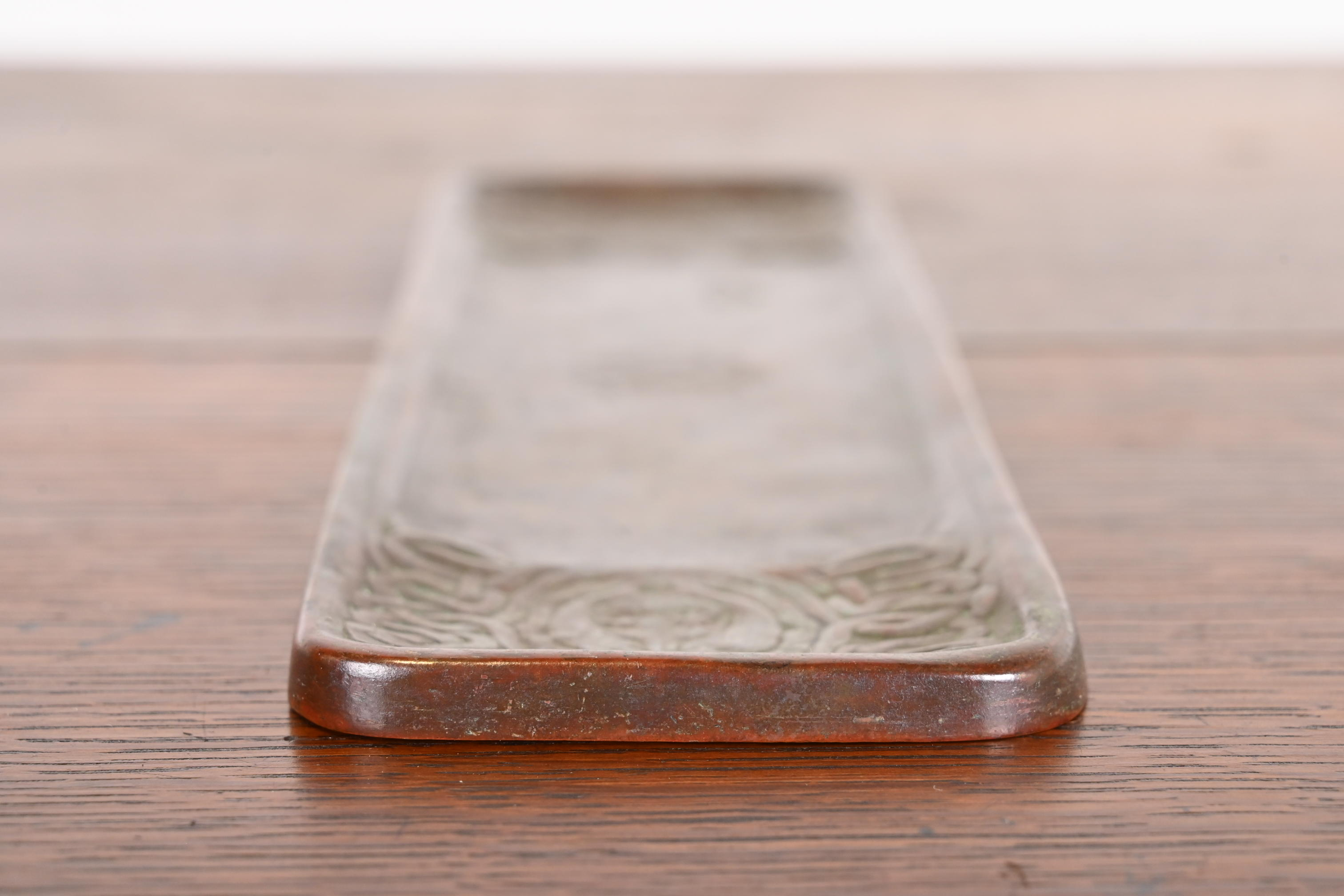 Tiffany Studios New York Zodiac Bronze Pen Tray - Image 8