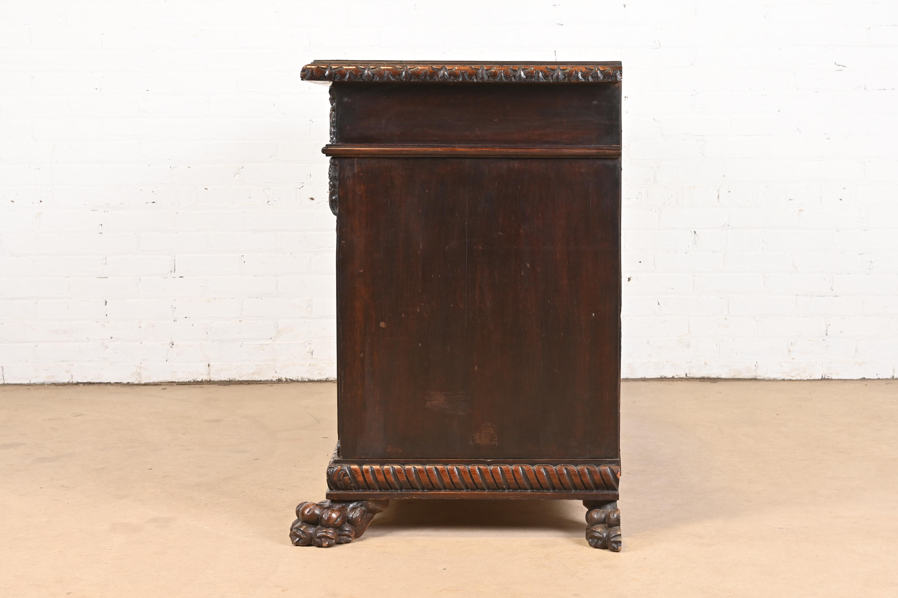 R. J. Horner Style Renaissance Revival Carved Walnut Sideboard or Bar Cabinet, Circa 1890s - Image 9