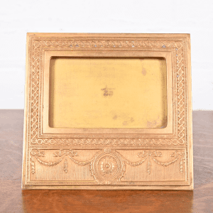 Tiffany Studios New York Adam Bronze Doré Desk Calendar Frame or Picture Frame