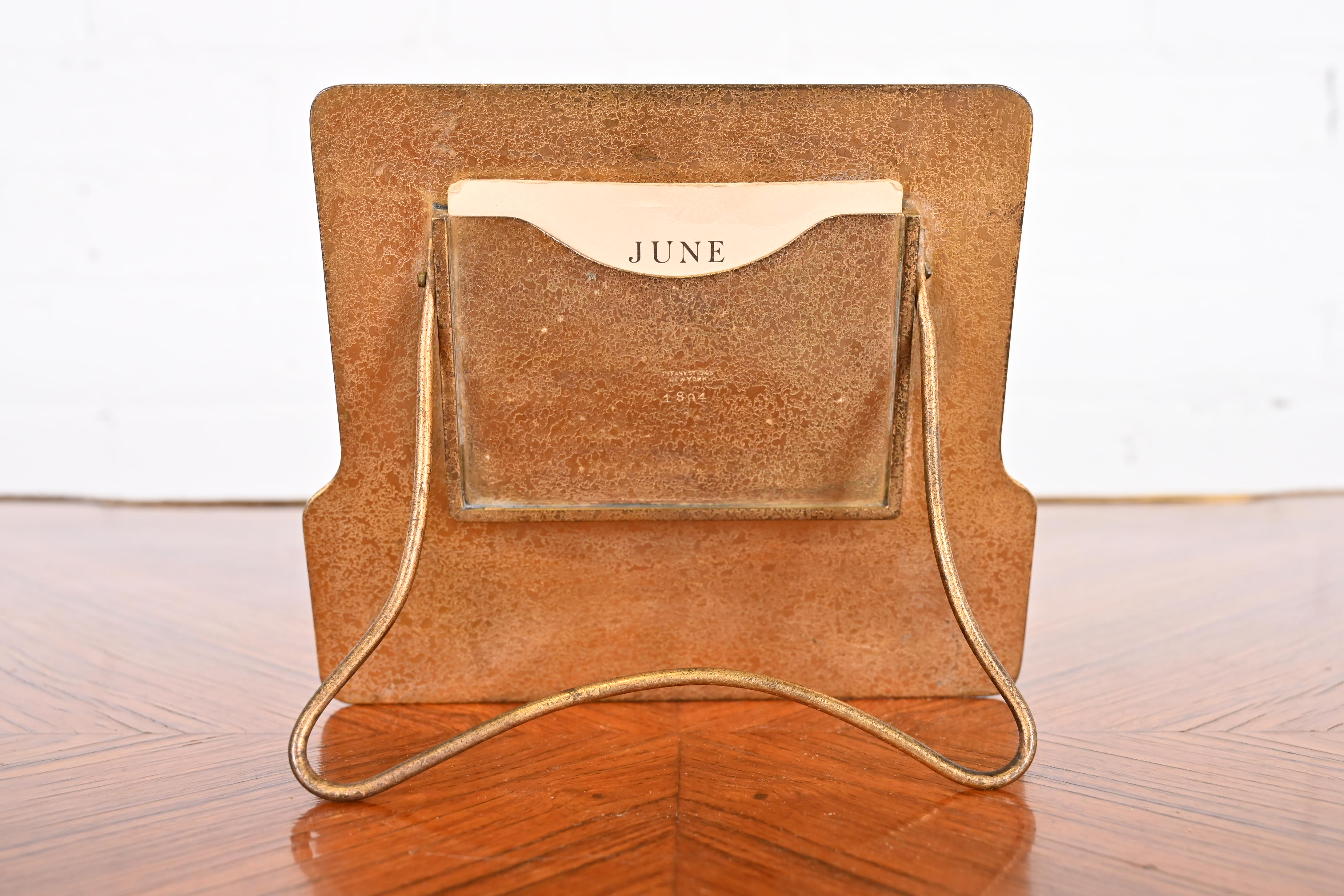 Tiffany Studios New York Graduate Bronze Doré Desk Calendar Frame or Picture Frame - Image 10