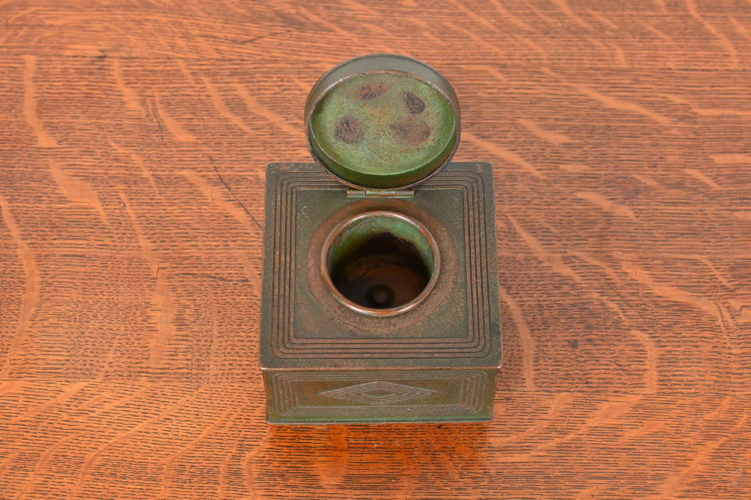 Tiffany Studios New York Graduate Bronze Inkwell - Image 7
