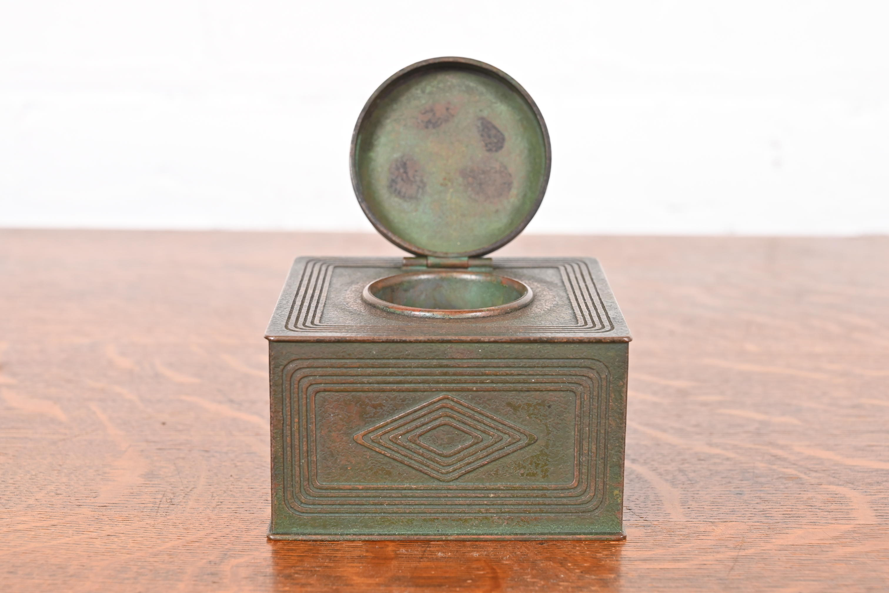 Tiffany Studios New York Graduate Bronze Inkwell - Image 8