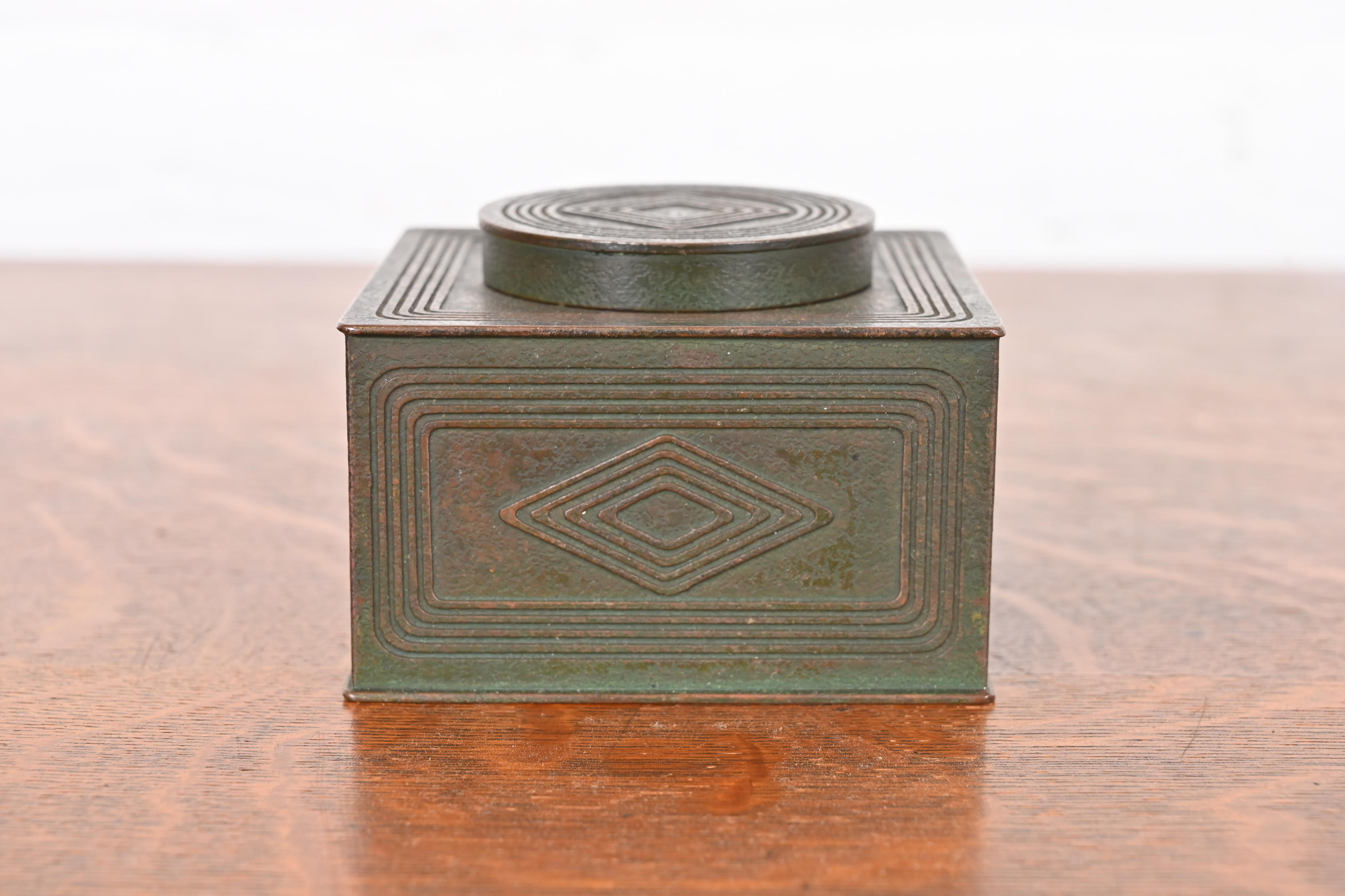 Tiffany Studios New York Graduate Bronze Inkwell - Image 2