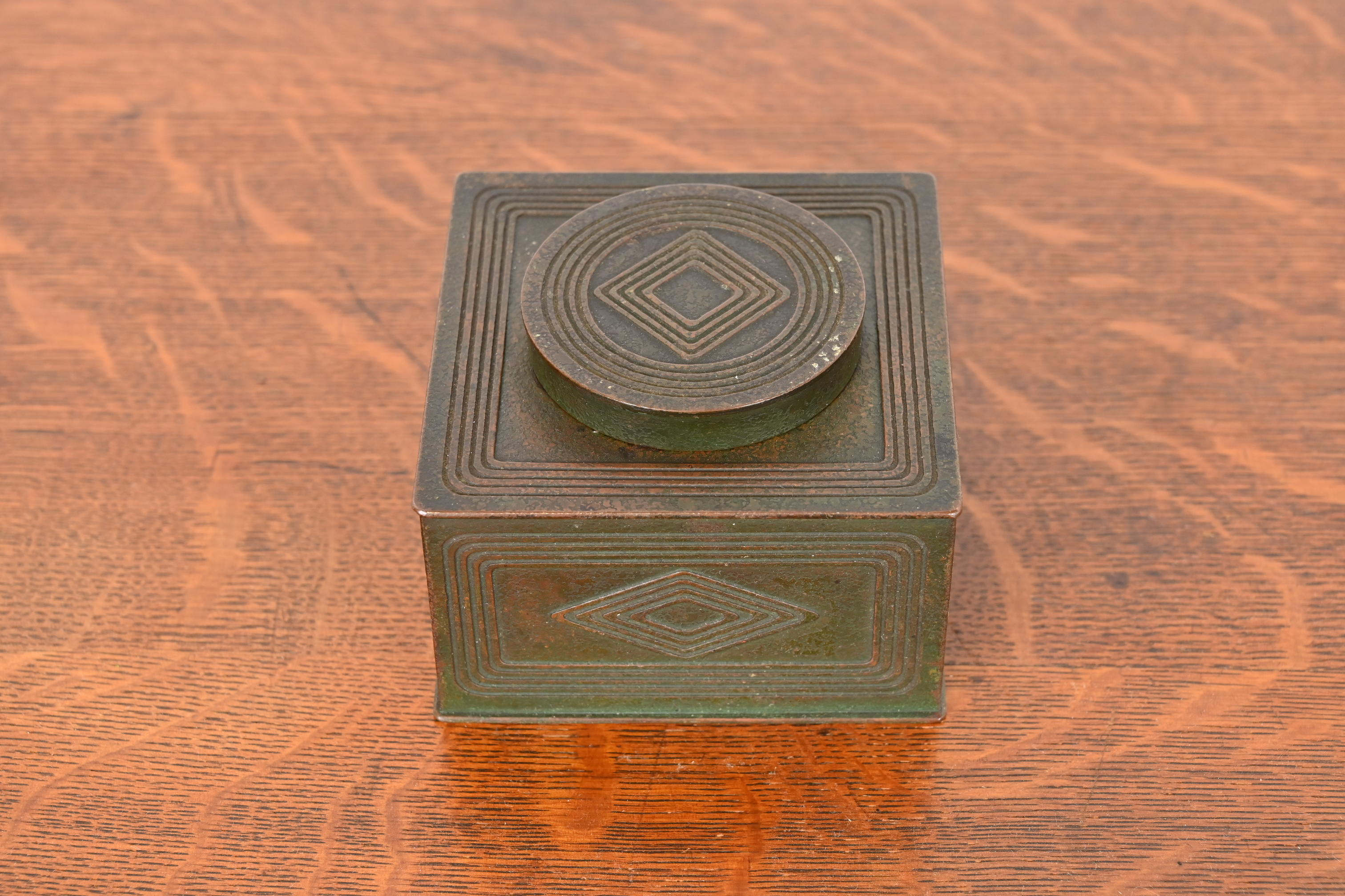 Tiffany Studios New York Graduate Bronze Inkwell - Image 3