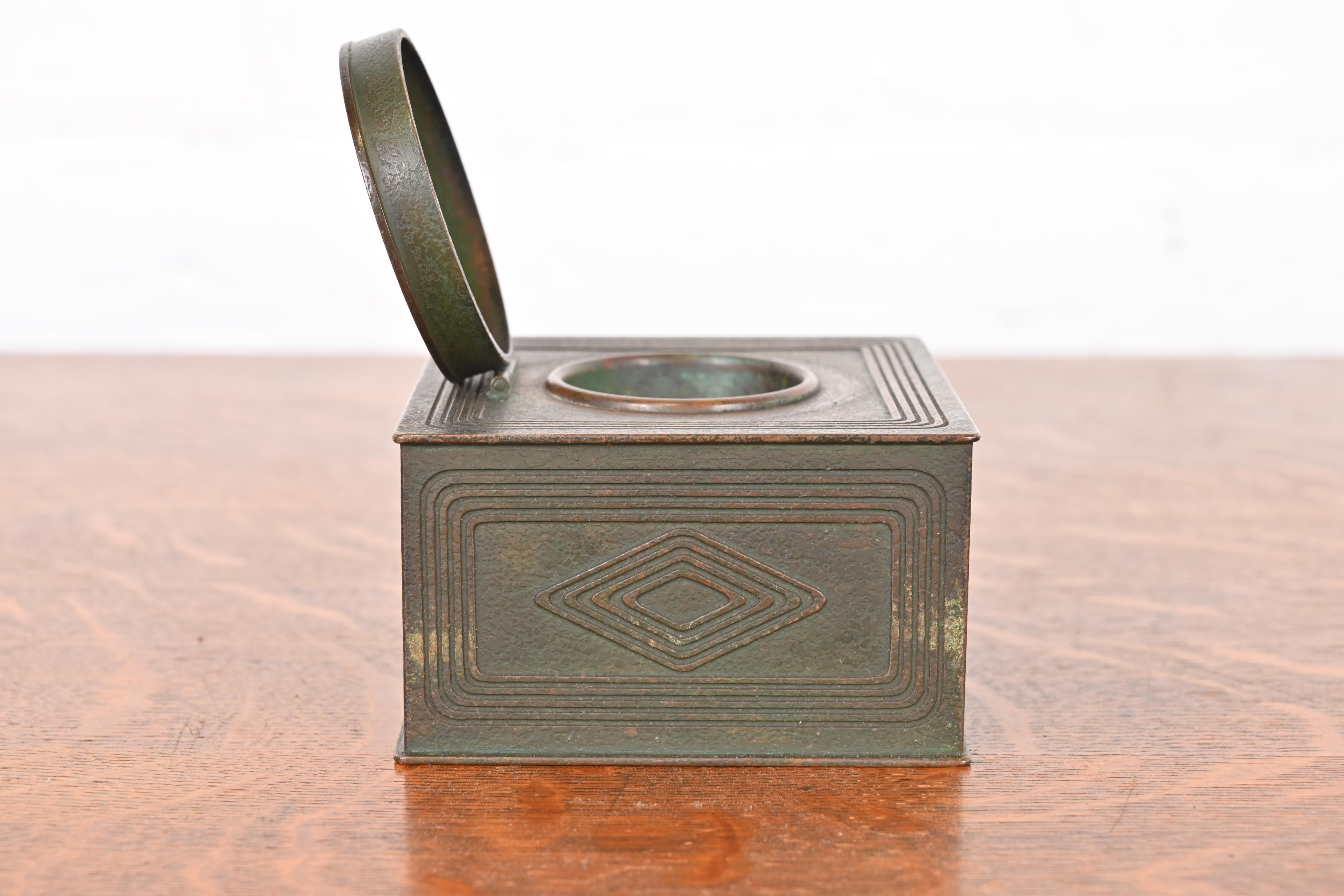 Tiffany Studios New York Graduate Bronze Inkwell - Image 9