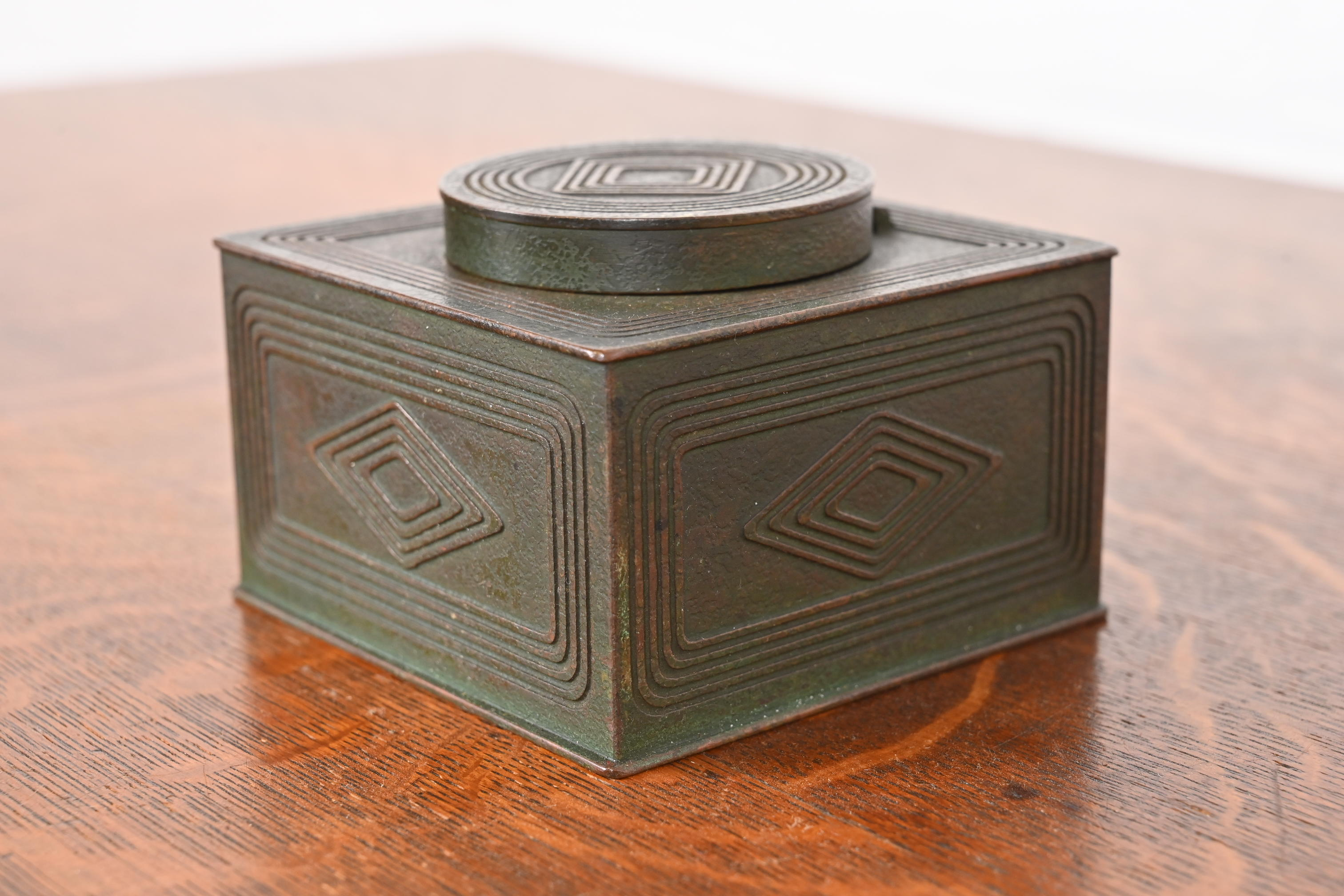 Tiffany Studios New York Graduate Bronze Inkwell