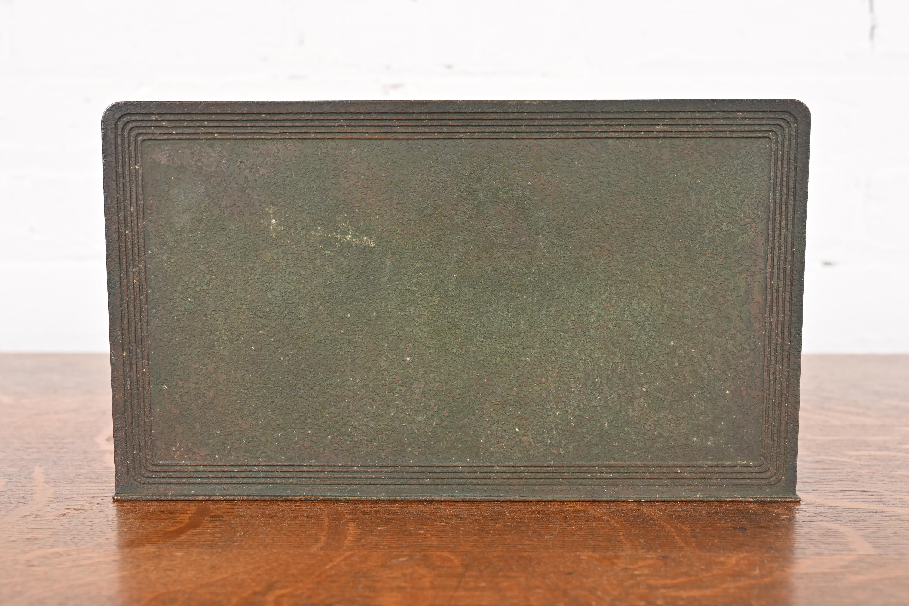 Tiffany Studios New York Graduate Bronze Letter Rack - Image 11