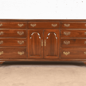 Ethan Allen Georgian Solid Cherry Wood Dresser or Credenza