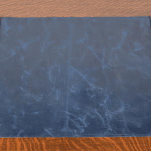 Tiffany Studios New York 'American Indian' Bronze Doré Blotter Ends With Leather Desk Blotter
