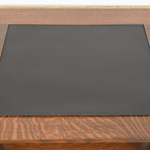 Tiffany Studios New York Zodiac Bronze Blotter Ends With Leather Desk Blotter
