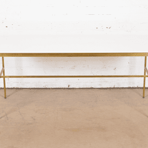 Paul McCobb for Directional Brass and Vitrolite Cocktail Table, 1950s