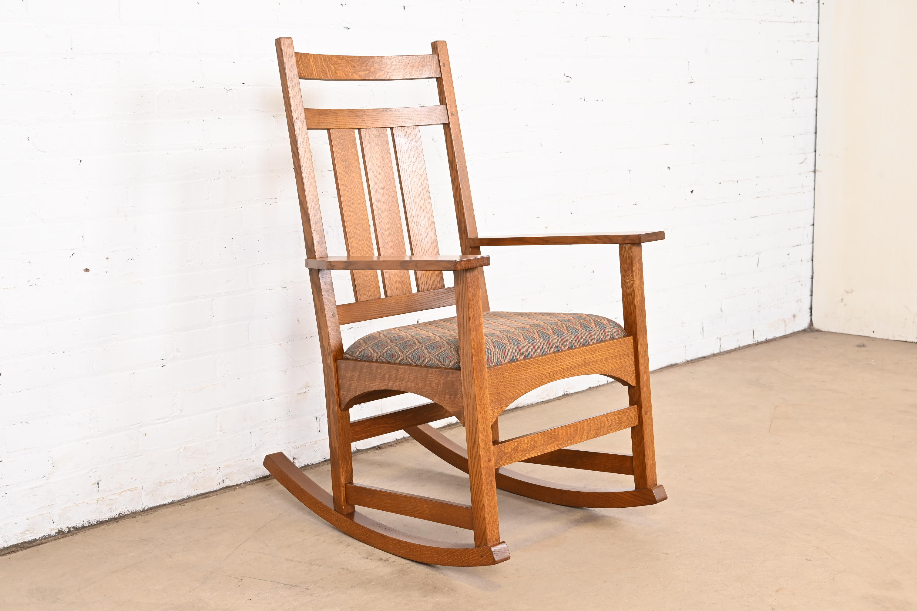 Stickley Harvey Ellis Collection Mission Oak Arts & Crafts Rocking Chair - Image 4