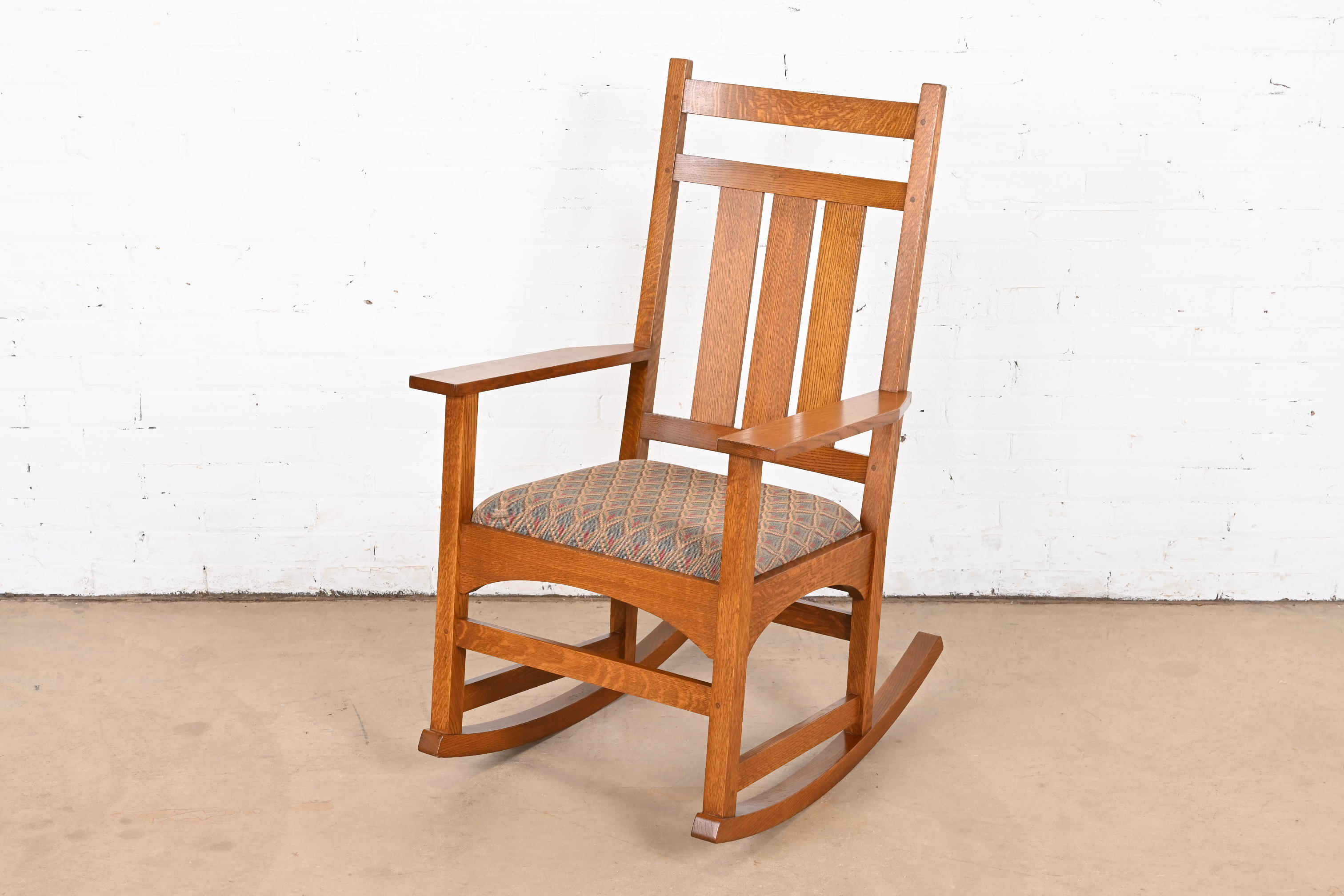 Stickley Harvey Ellis Collection Mission Oak Arts & Crafts Rocking Chair - Image 2