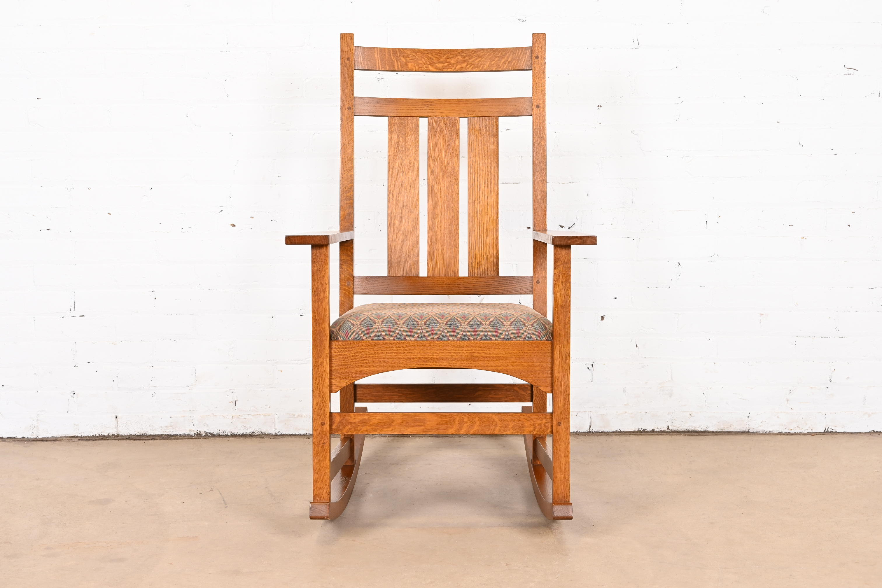 Stickley Harvey Ellis Collection Mission Oak Arts & Crafts Rocking Chair - Image 3