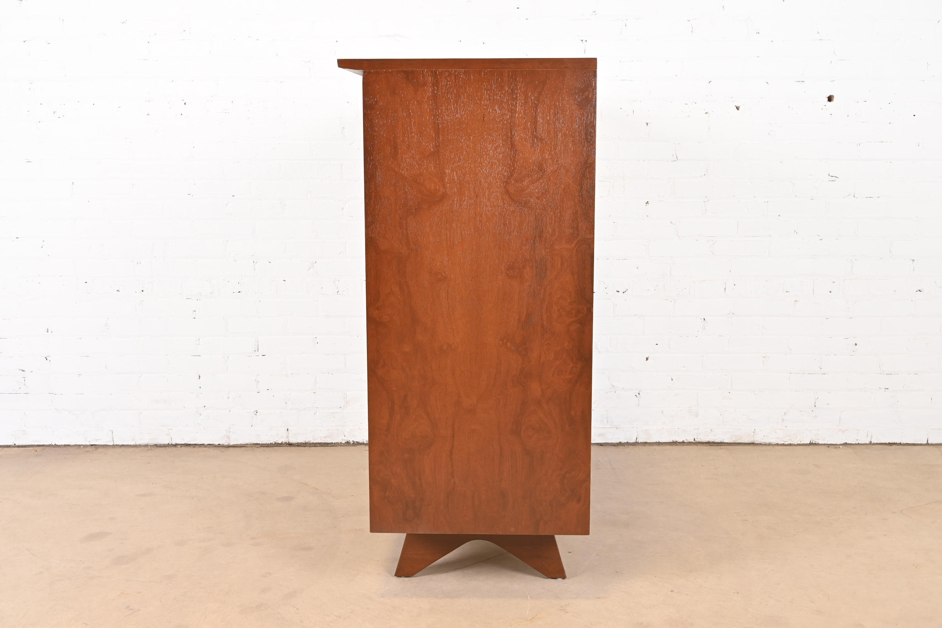 George Nakashima Sculpted Walnut Gentleman's Chest for Widdicomb, Newly Restored - Image 10