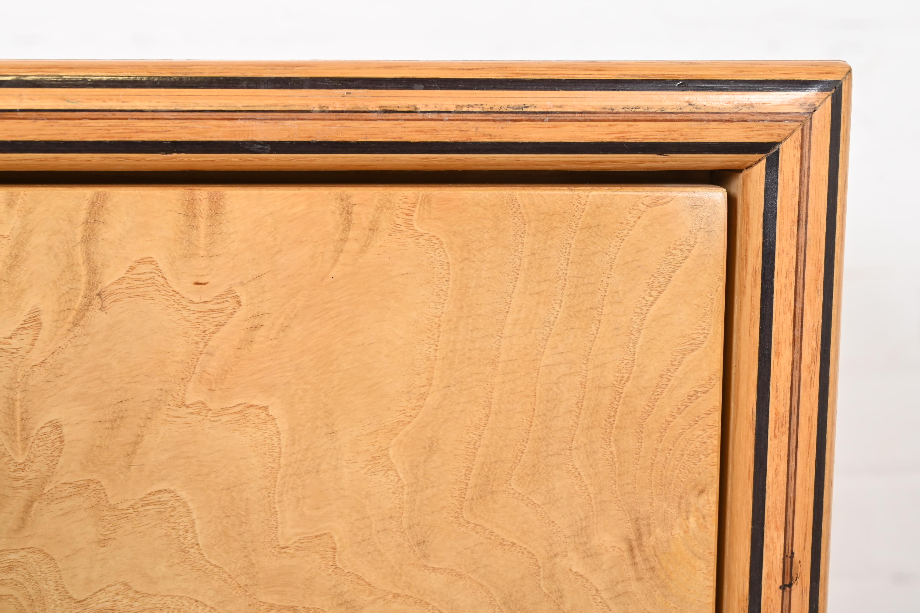 Milo Baughman Style Burl Wood Bar Cabinet by Henredon - Image 5