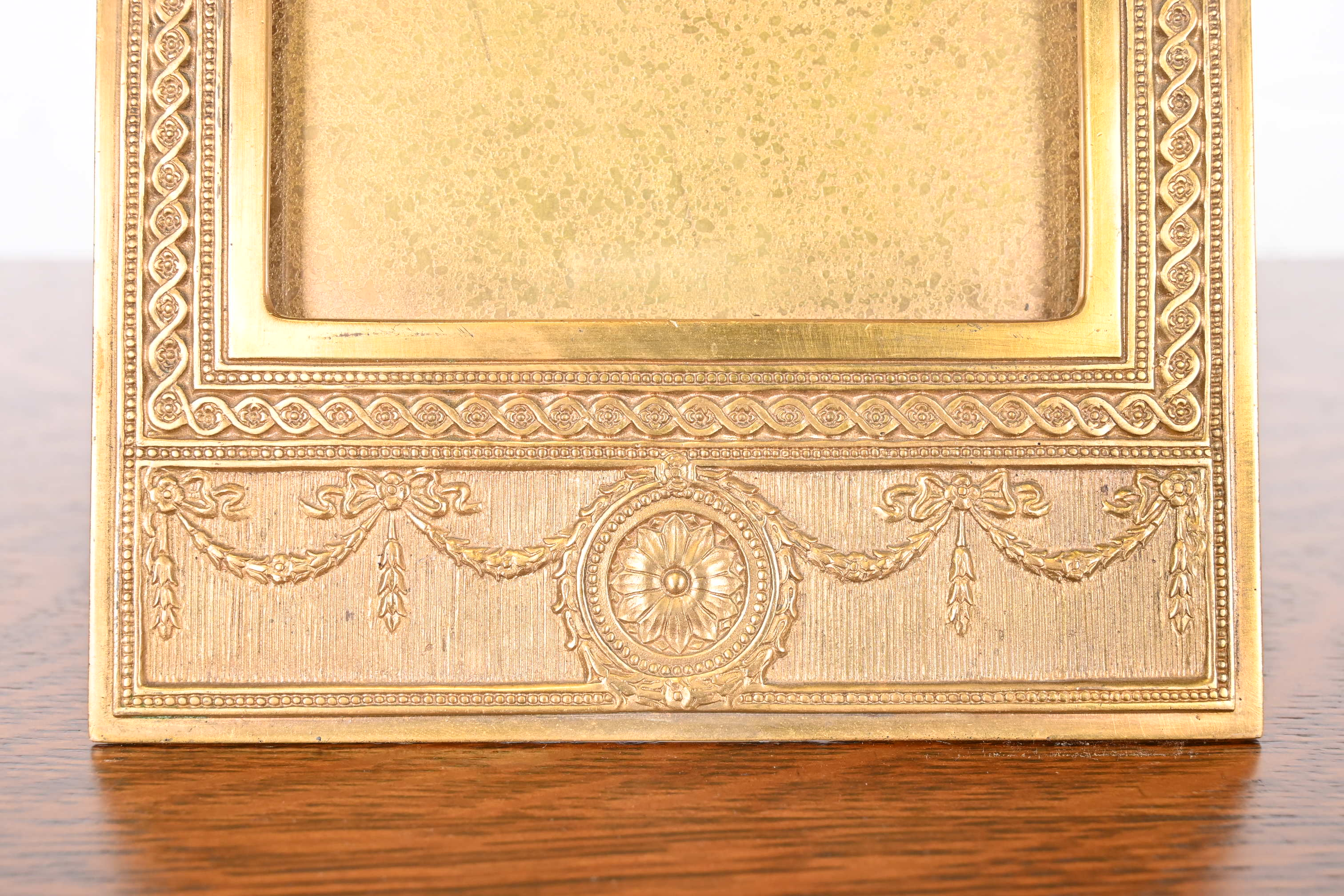 Tiffany Studios New York Adam Bronze Doré Desk Calendar Frame or Picture Frame - Image 7