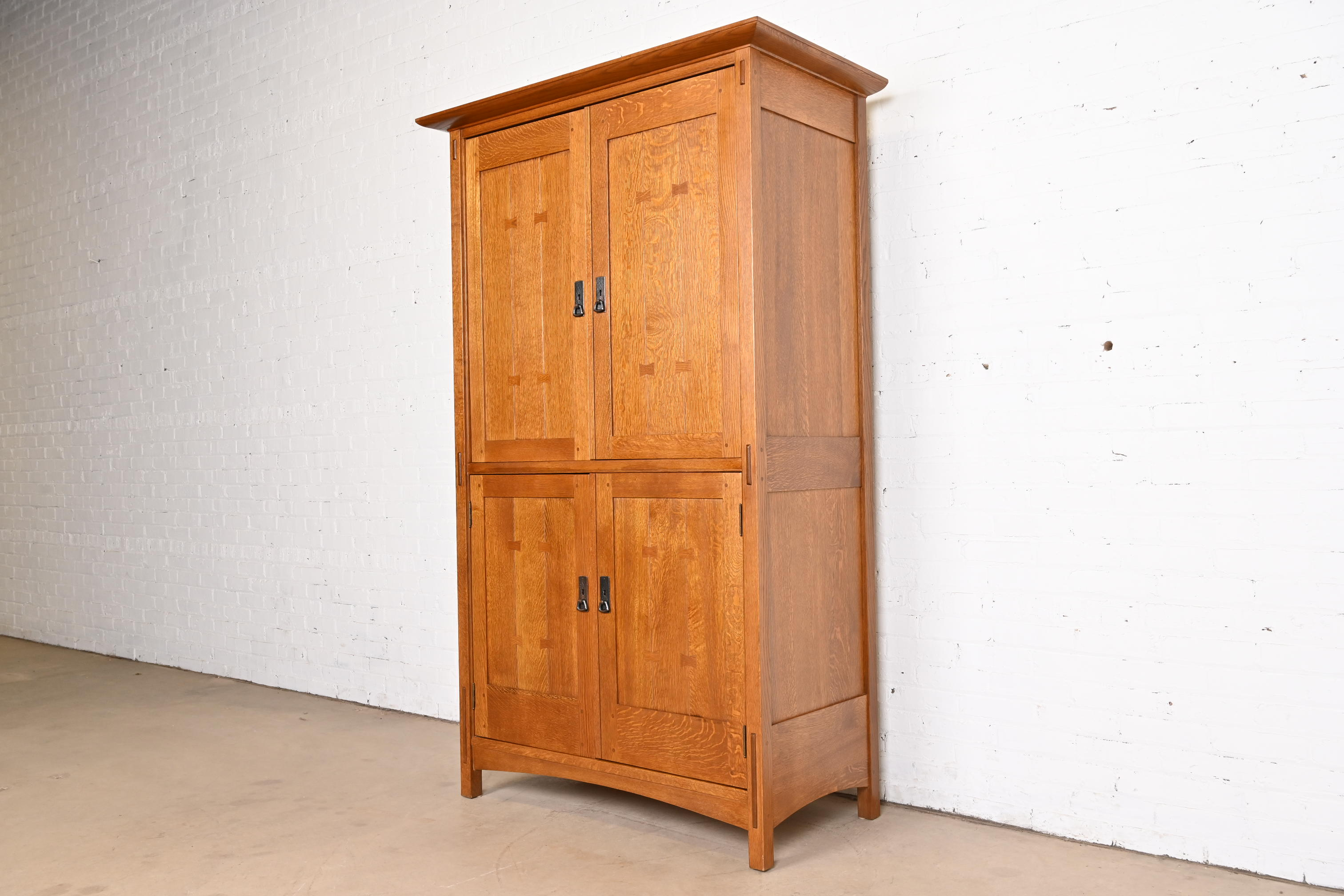 Stickley Mission Oak Arts & Crafts Media Armoire Cabinet - Image 2