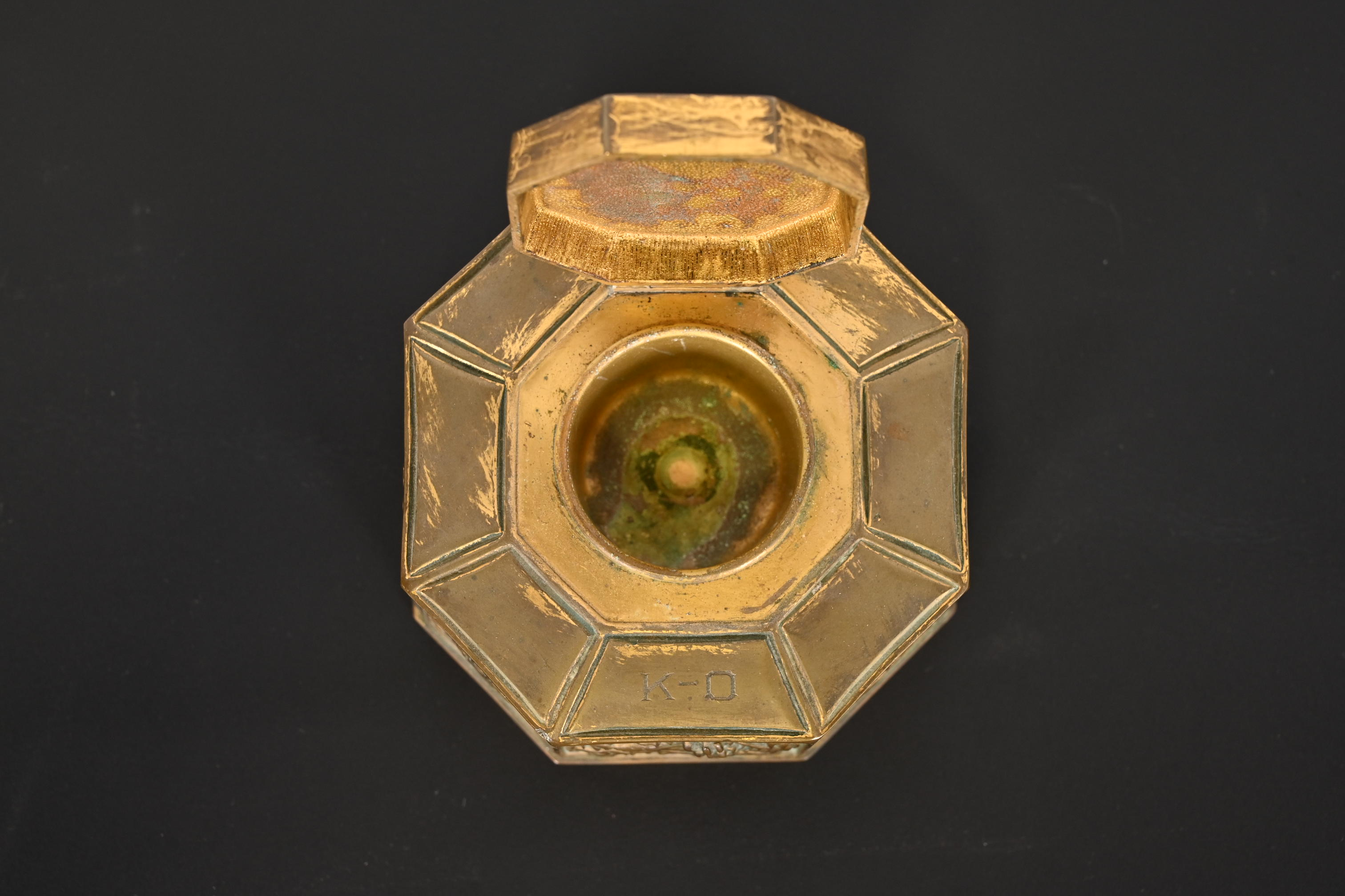 Tiffany Studios New York Bookmark Pattern Bronze Inkwell - Image 8