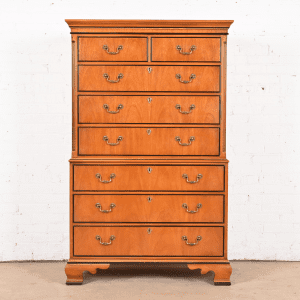 Drexel Chippendale Mahogany Highboy Dresser or Chest of Drawers