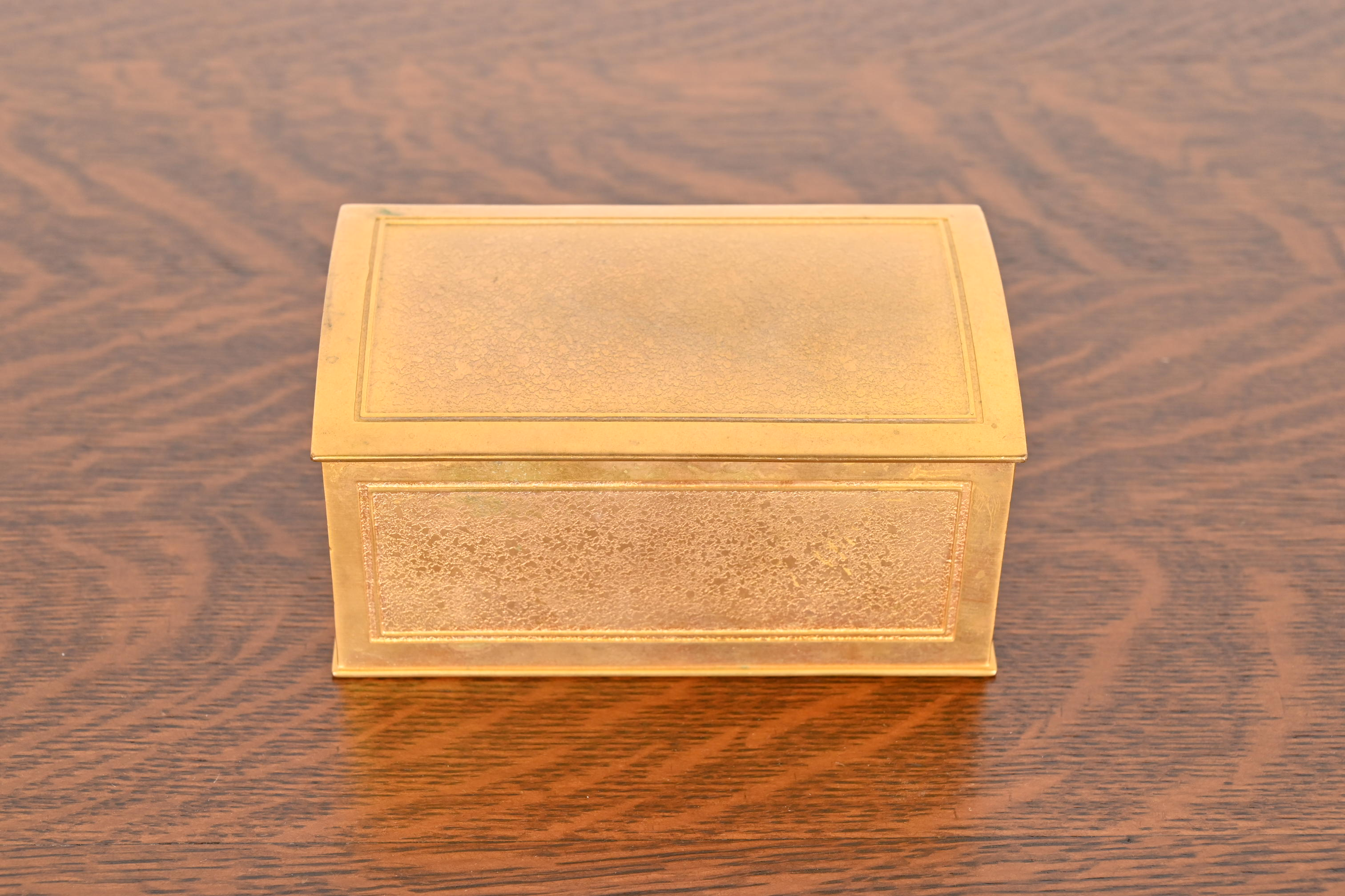Tiffany Studios New York Bronze Doré Desk Box or Humidor - Image 2