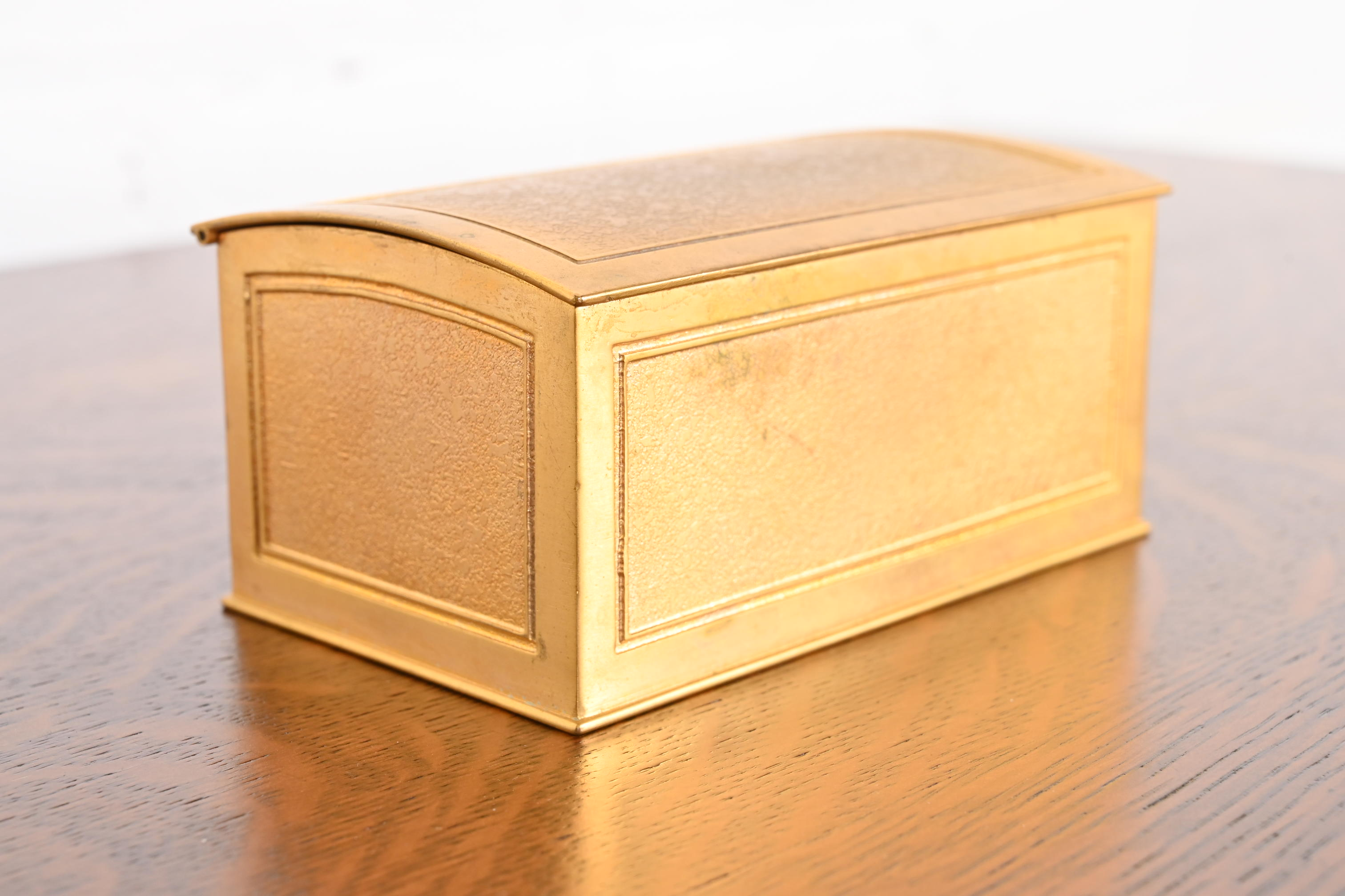 Tiffany Studios New York Bronze Doré Desk Box or Humidor - Image 6