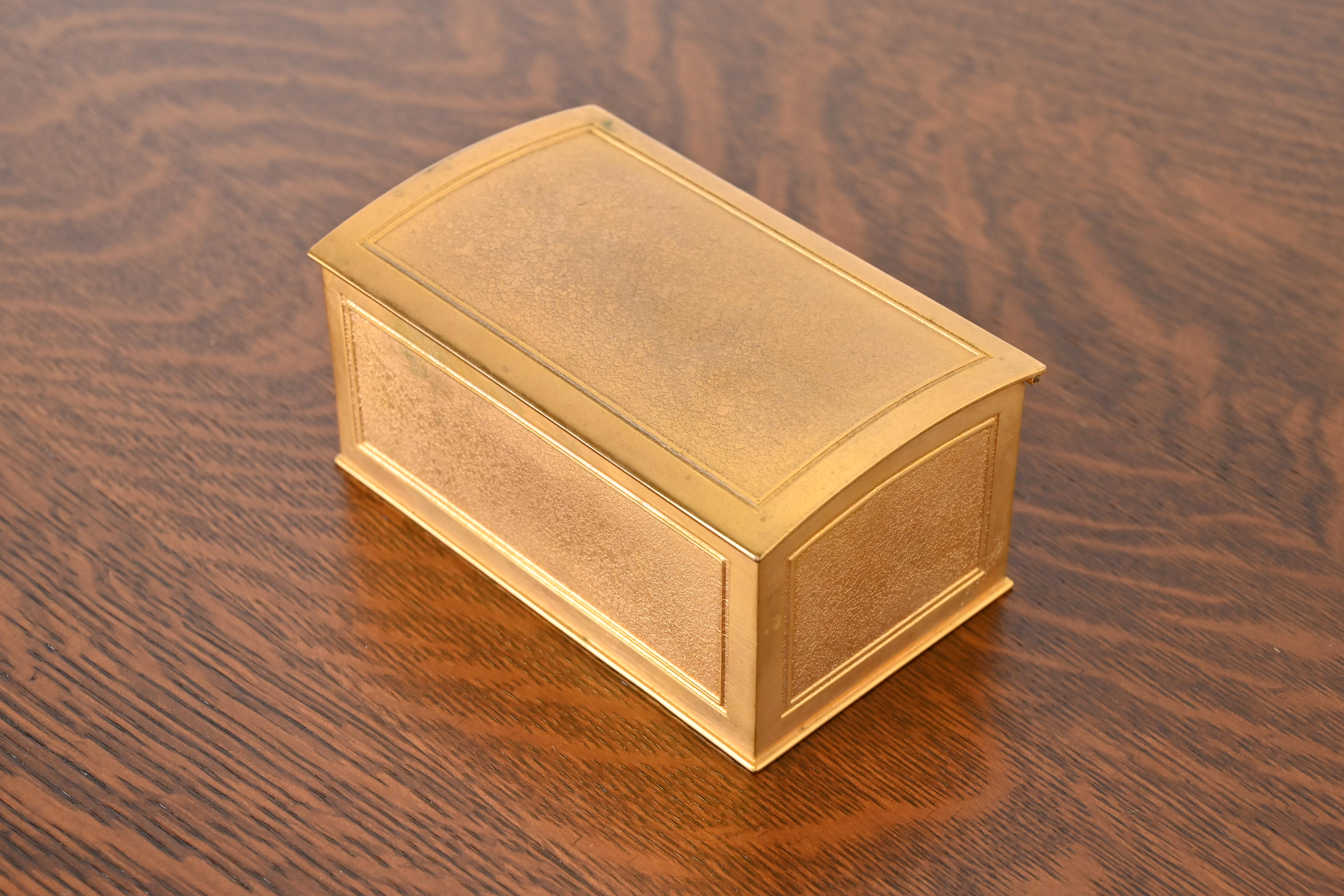 Tiffany Studios New York Bronze Doré Desk Box or Humidor - Image 4