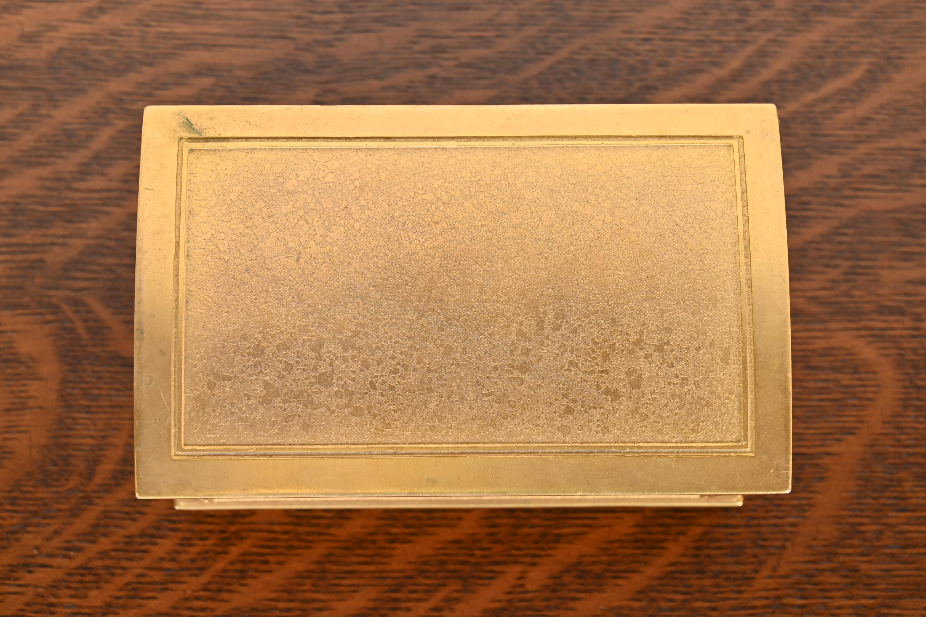 Tiffany Studios New York Bronze Doré Desk Box or Humidor - Image 7