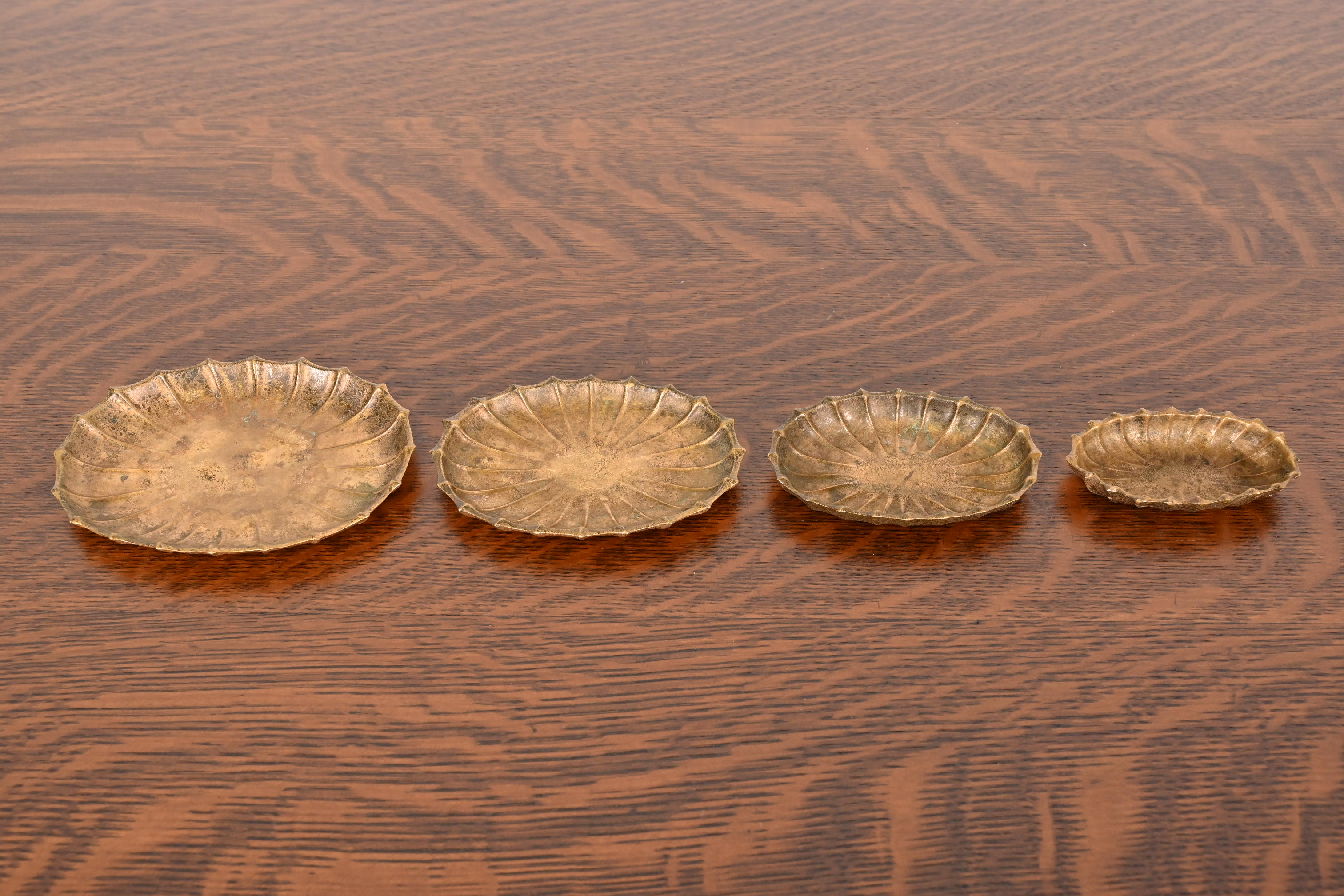 Tiffany Studios New York Bronze Nesting Trays, Set of Four