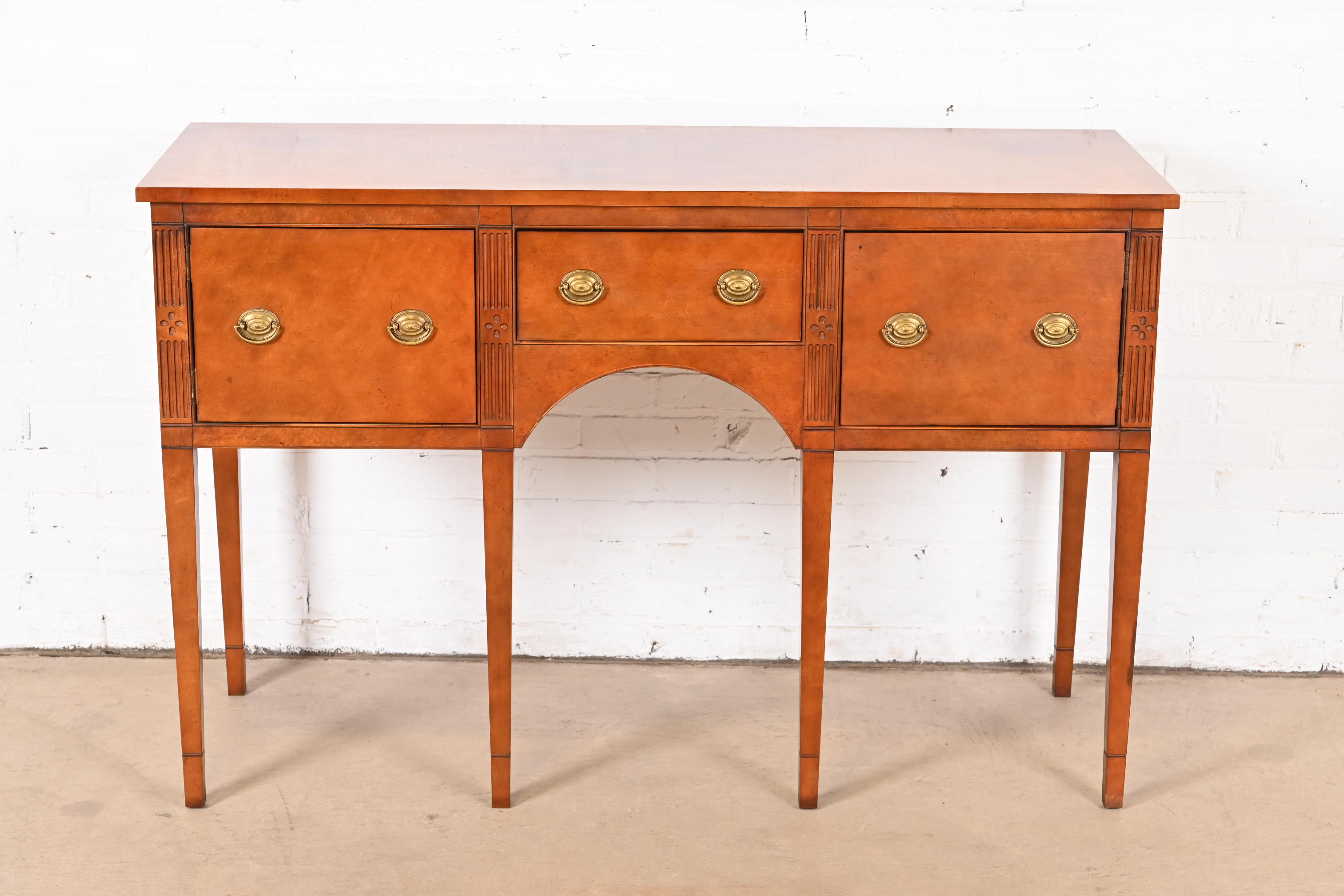 Baker Furniture Federal Birdseye Maple Sideboard Credenza - Image 2