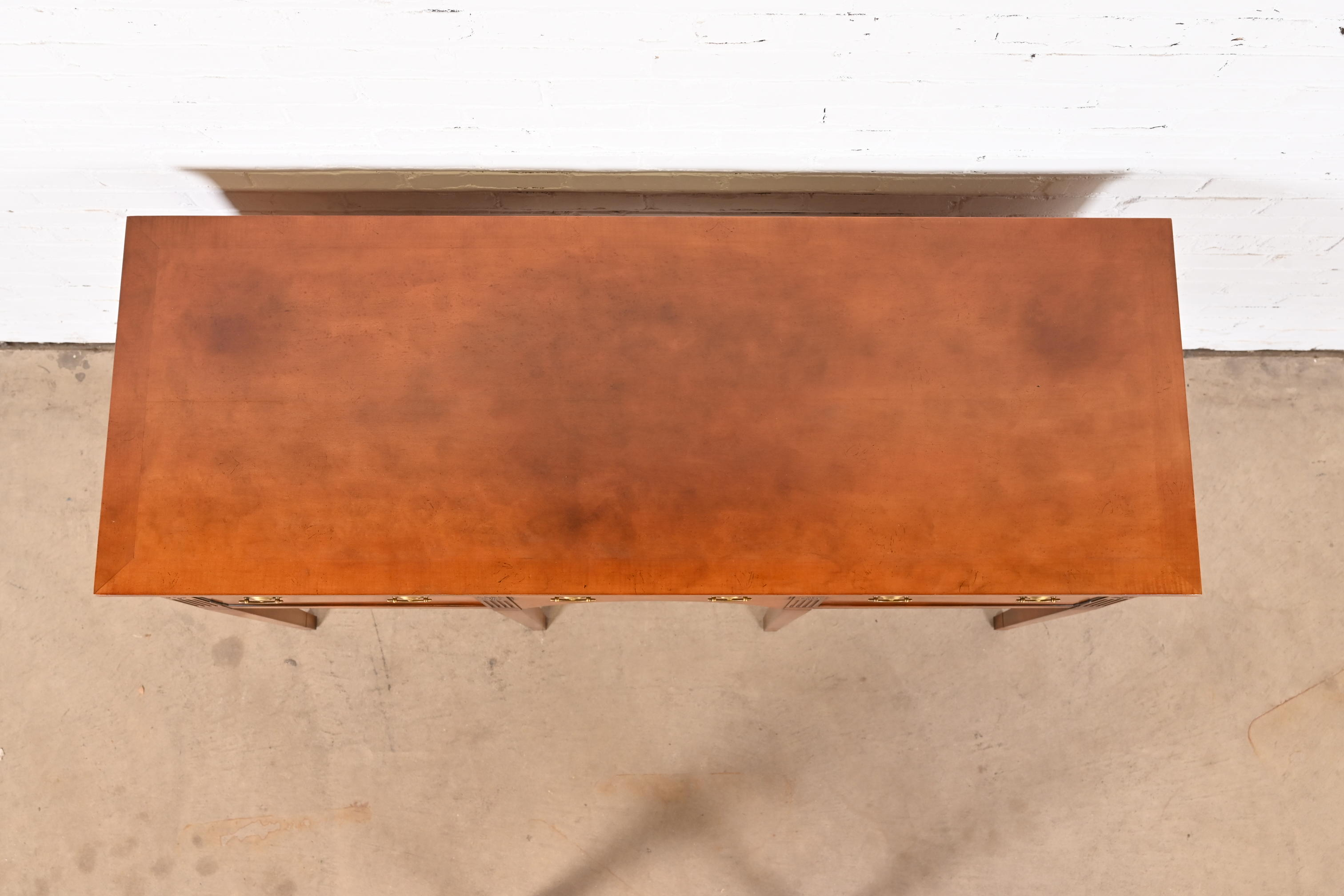 Baker Furniture Federal Birdseye Maple Sideboard Credenza - Image 8
