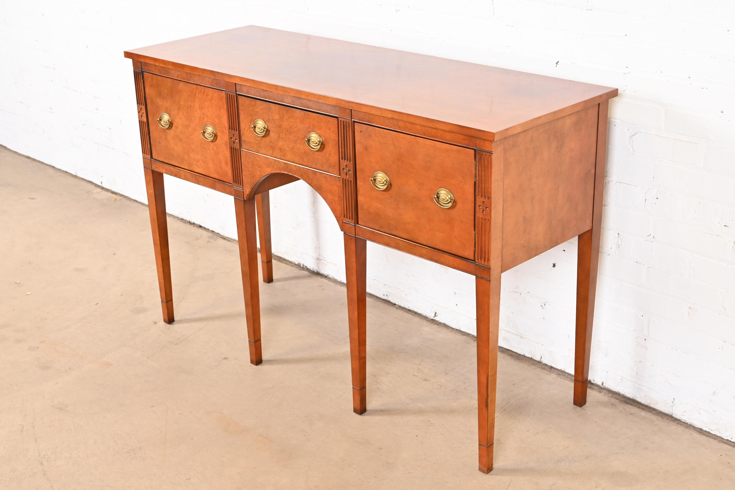 Baker Furniture Federal Birdseye Maple Sideboard Credenza - Image 3