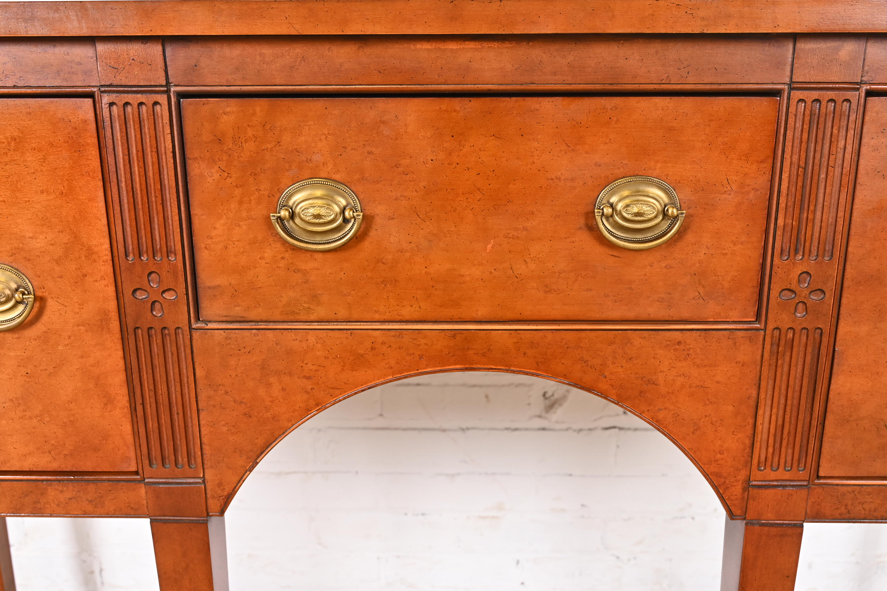 Baker Furniture Federal Birdseye Maple Sideboard Credenza - Image 7