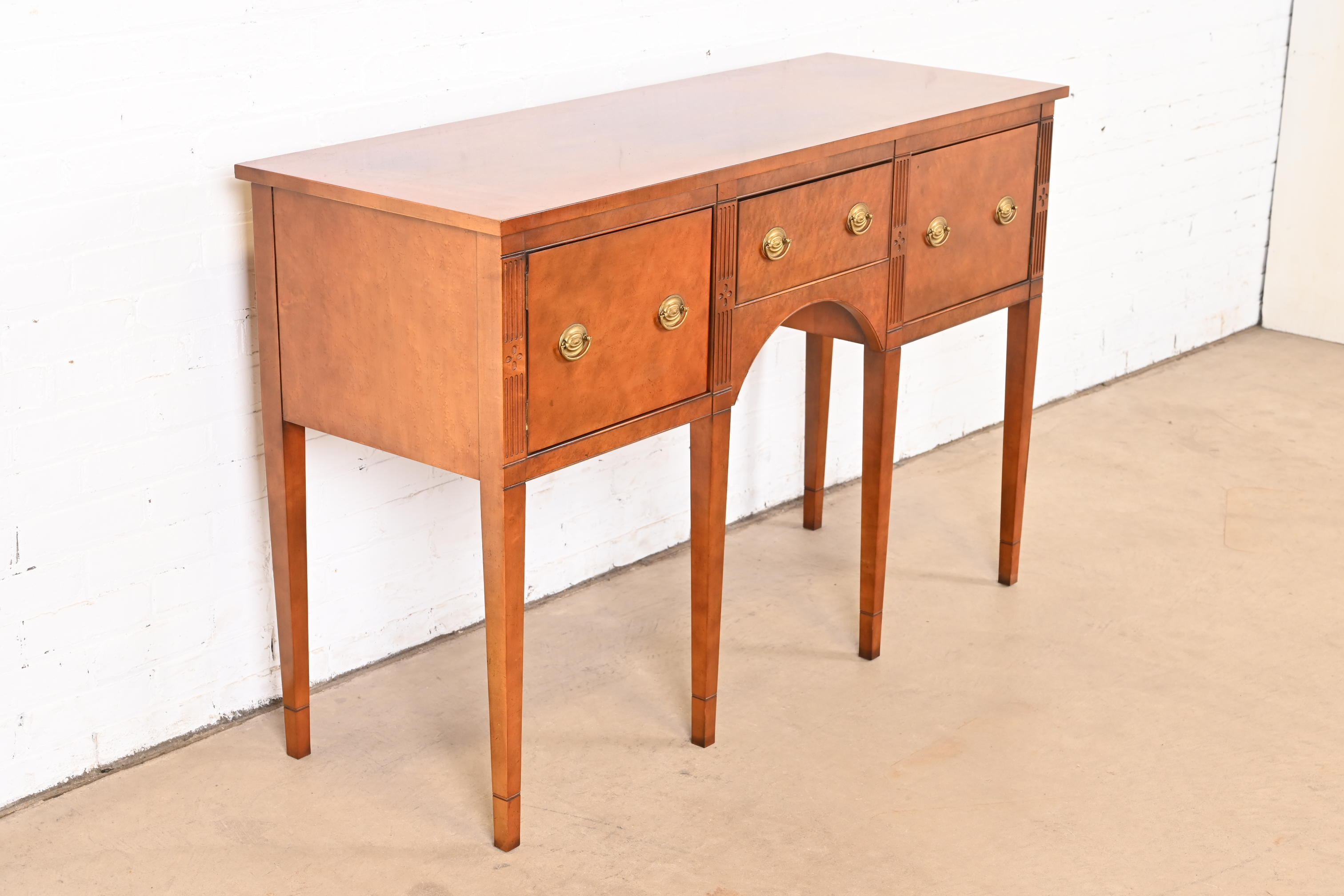 Baker Furniture Federal Birdseye Maple Sideboard Credenza - Image 5
