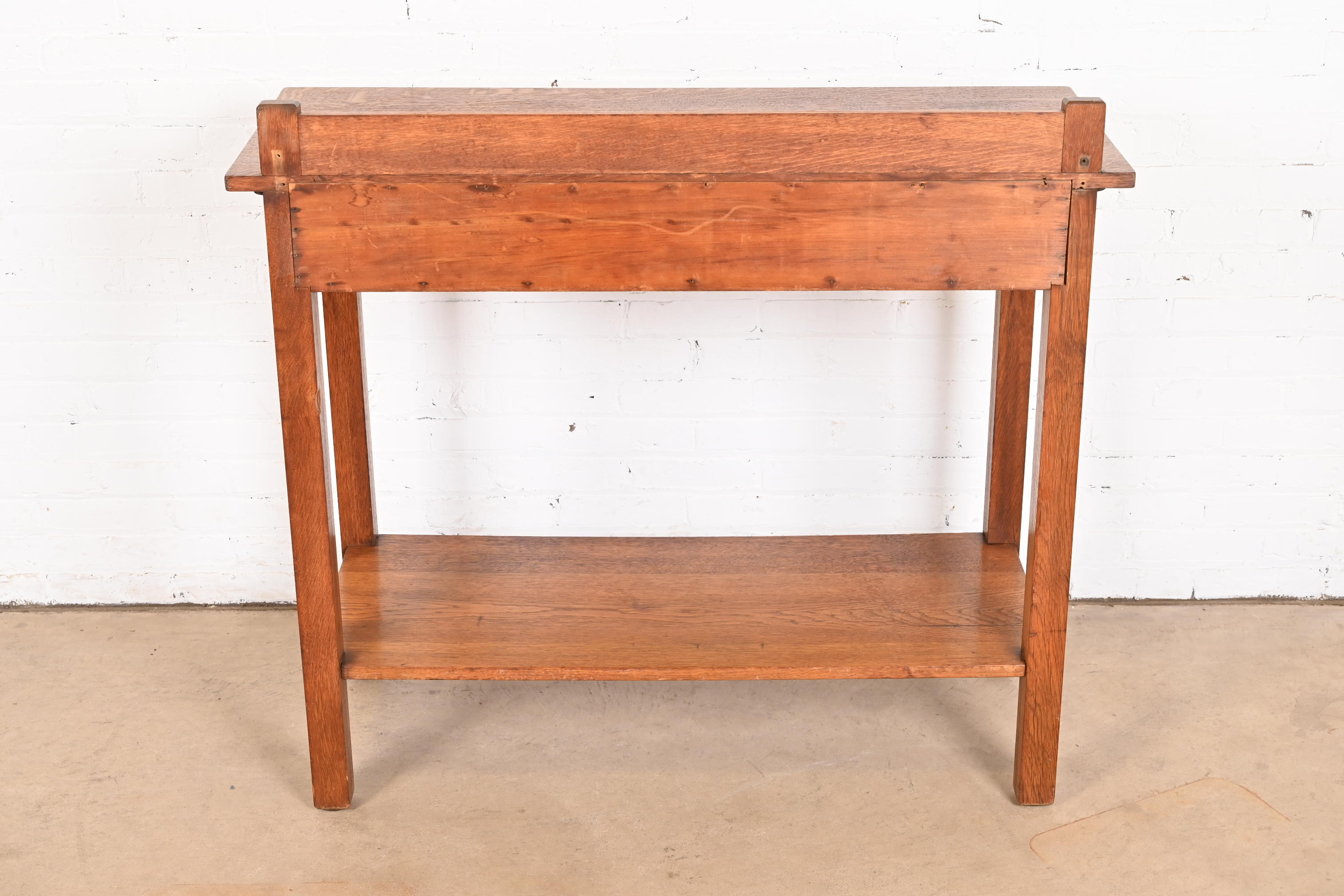 L. & J. G. Stickley Antique Mission Oak Arts & Crafts Buffet Server, Circa 1900 - Image 11