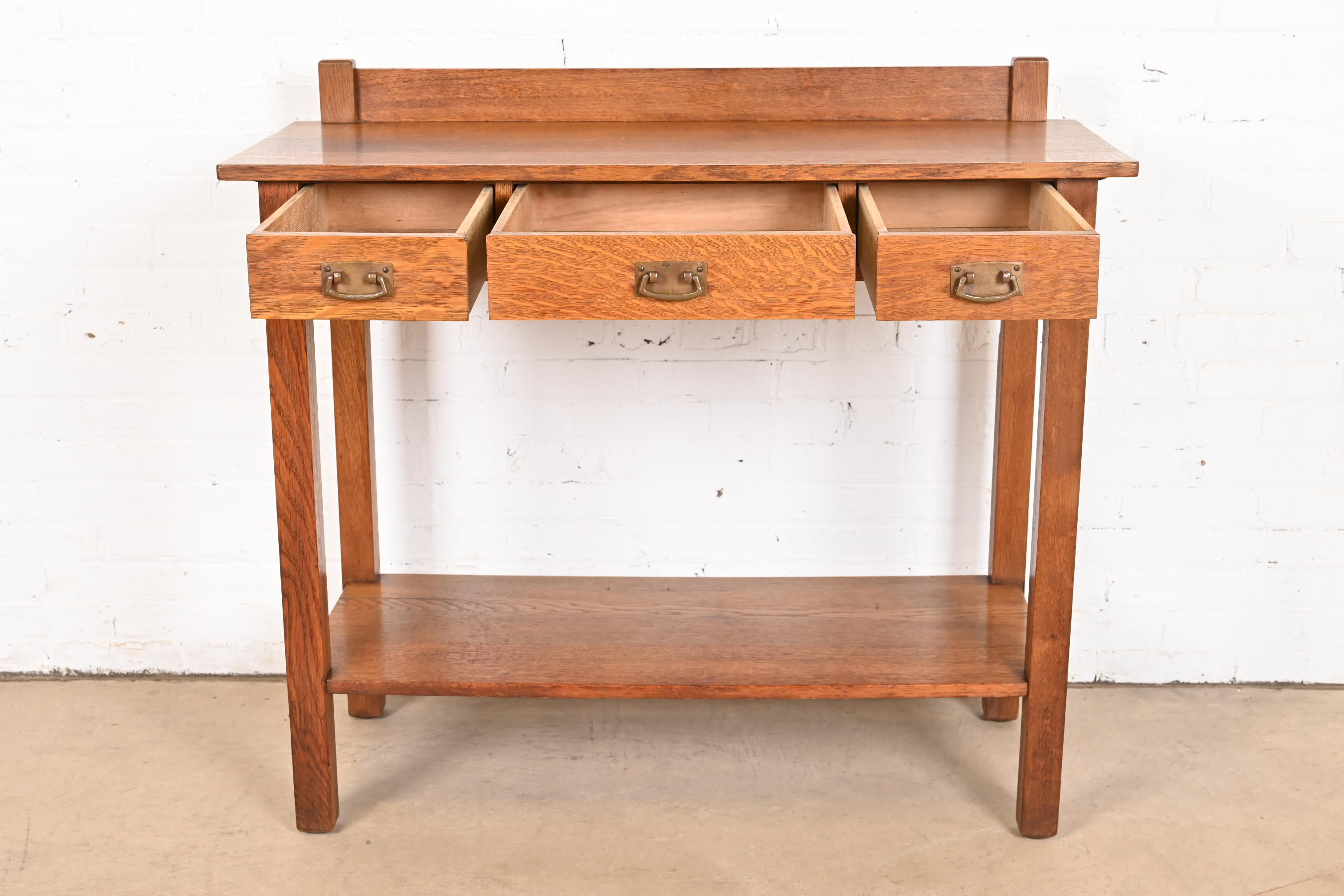 L. & J. G. Stickley Antique Mission Oak Arts & Crafts Buffet Server, Circa 1900 - Image 4
