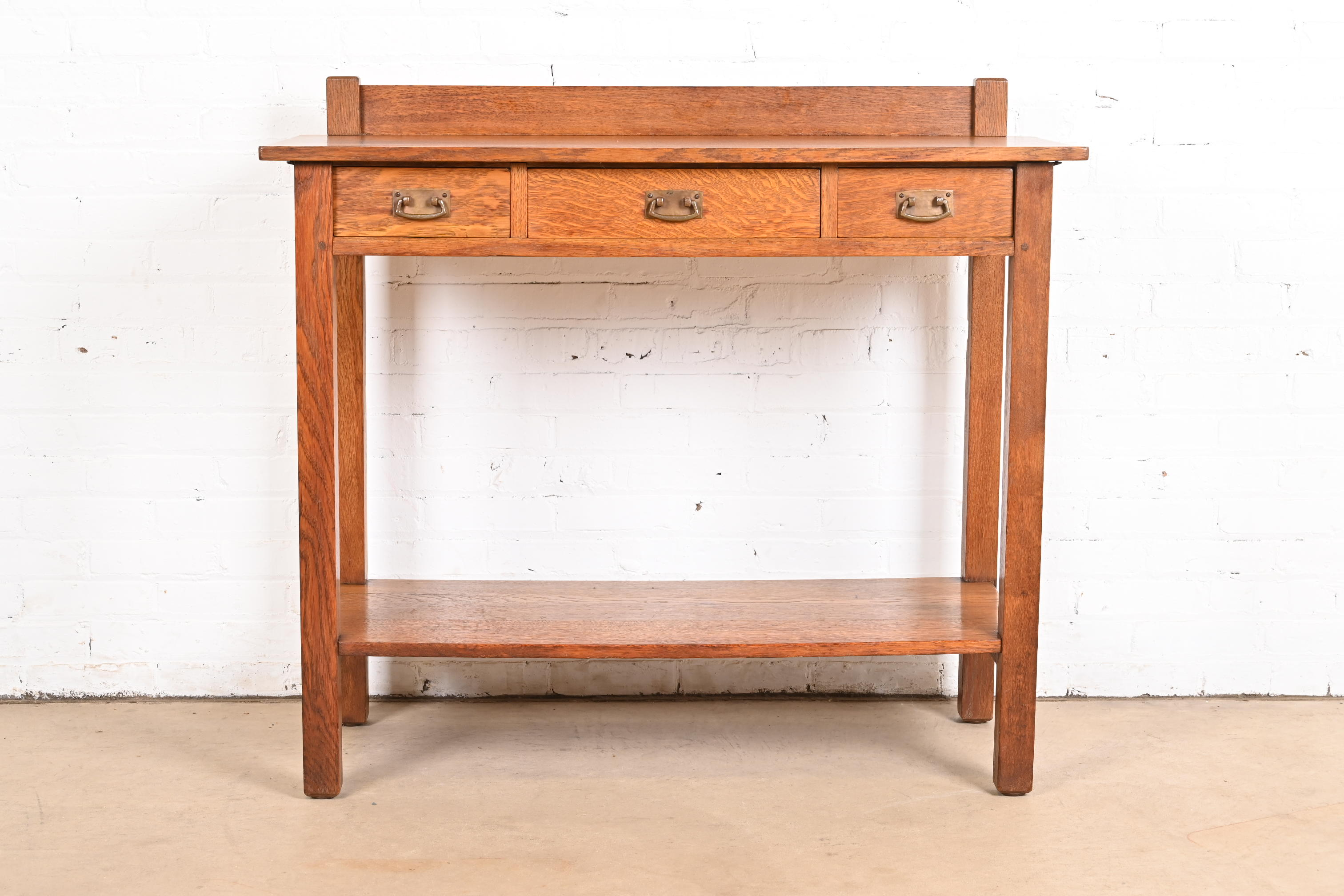 L. & J. G. Stickley Antique Mission Oak Arts & Crafts Buffet Server, Circa 1900 - Image 2