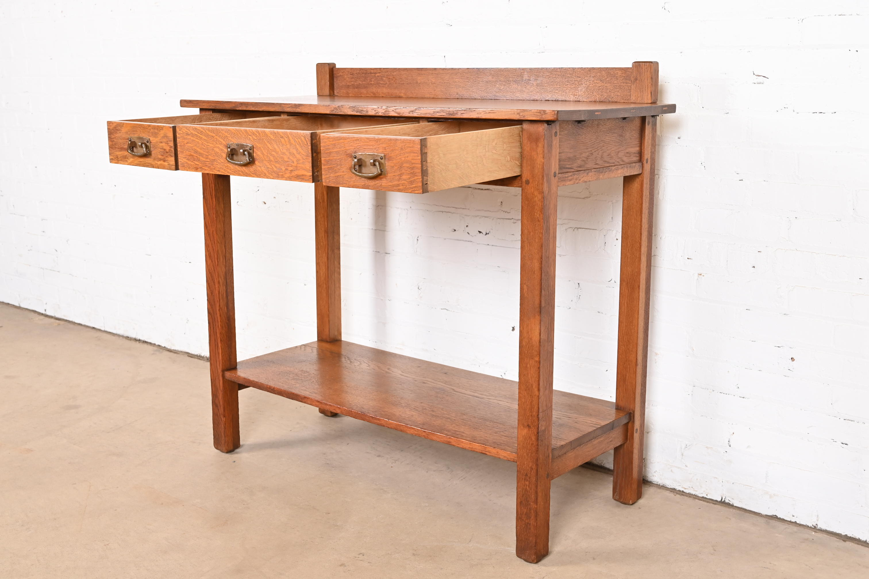 L. & J. G. Stickley Antique Mission Oak Arts & Crafts Buffet Server, Circa 1900 - Image 5