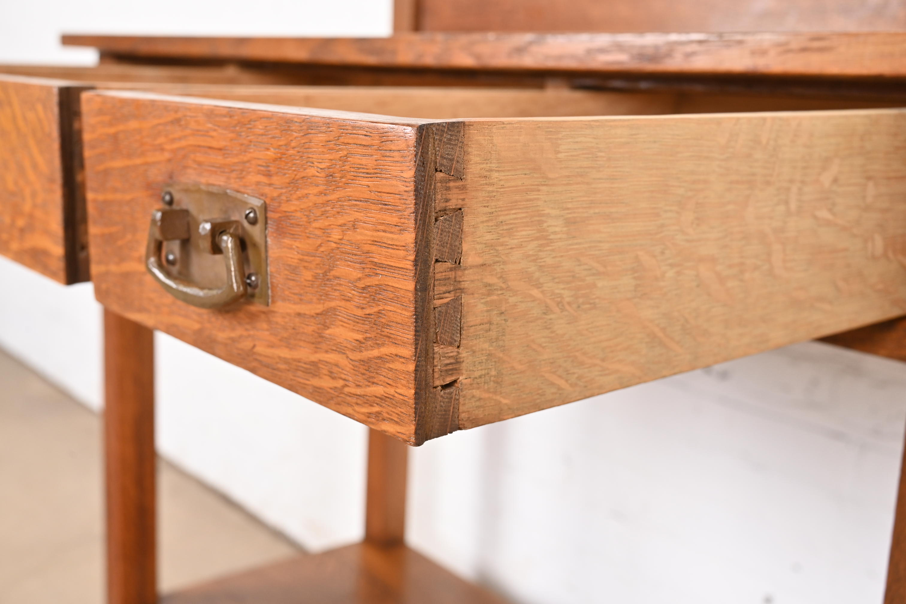 L. & J. G. Stickley Antique Mission Oak Arts & Crafts Buffet Server, Circa 1900 - Image 7