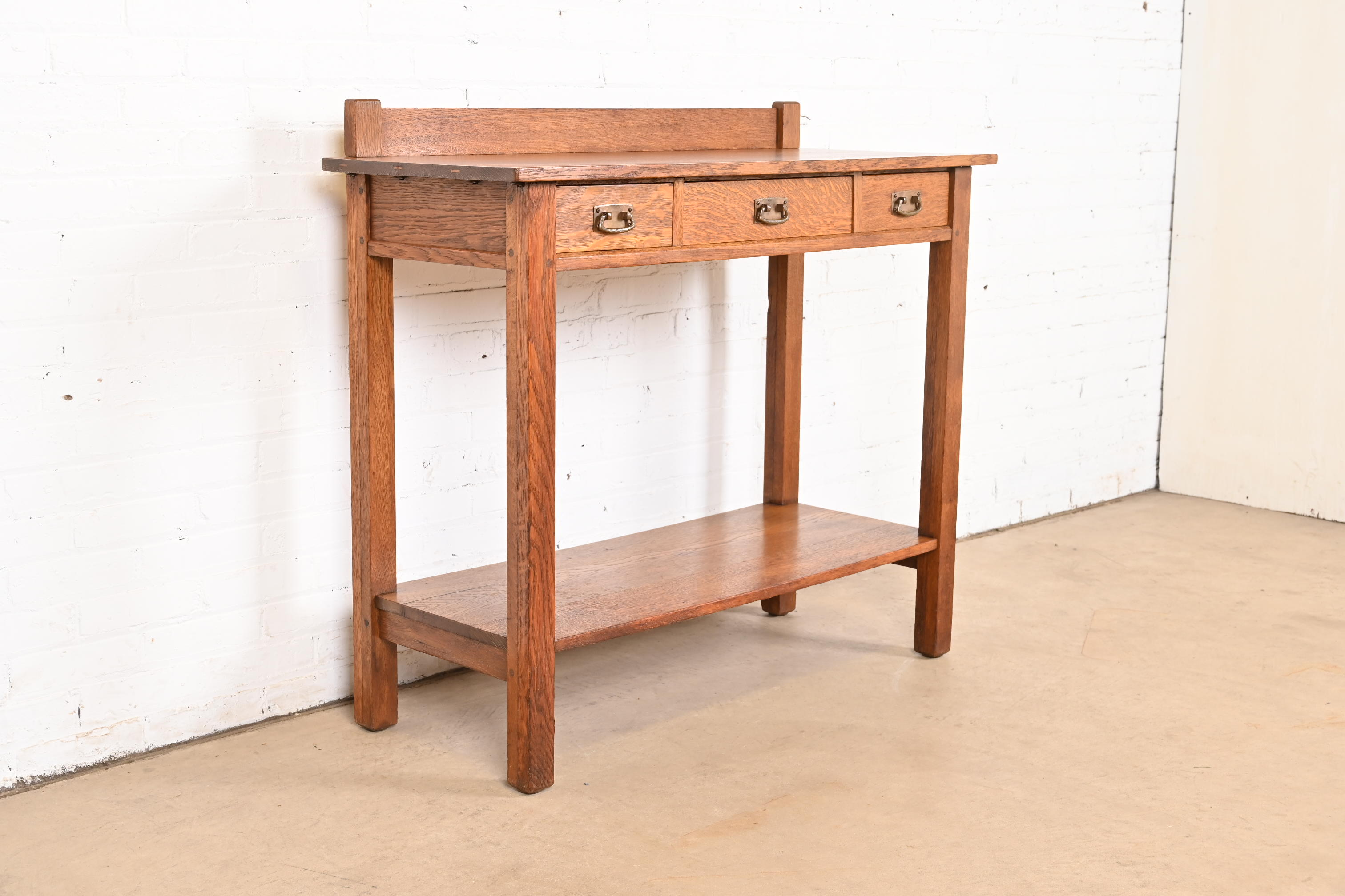 L. & J. G. Stickley Antique Mission Oak Arts & Crafts Buffet Server, Circa 1900 - Image 3