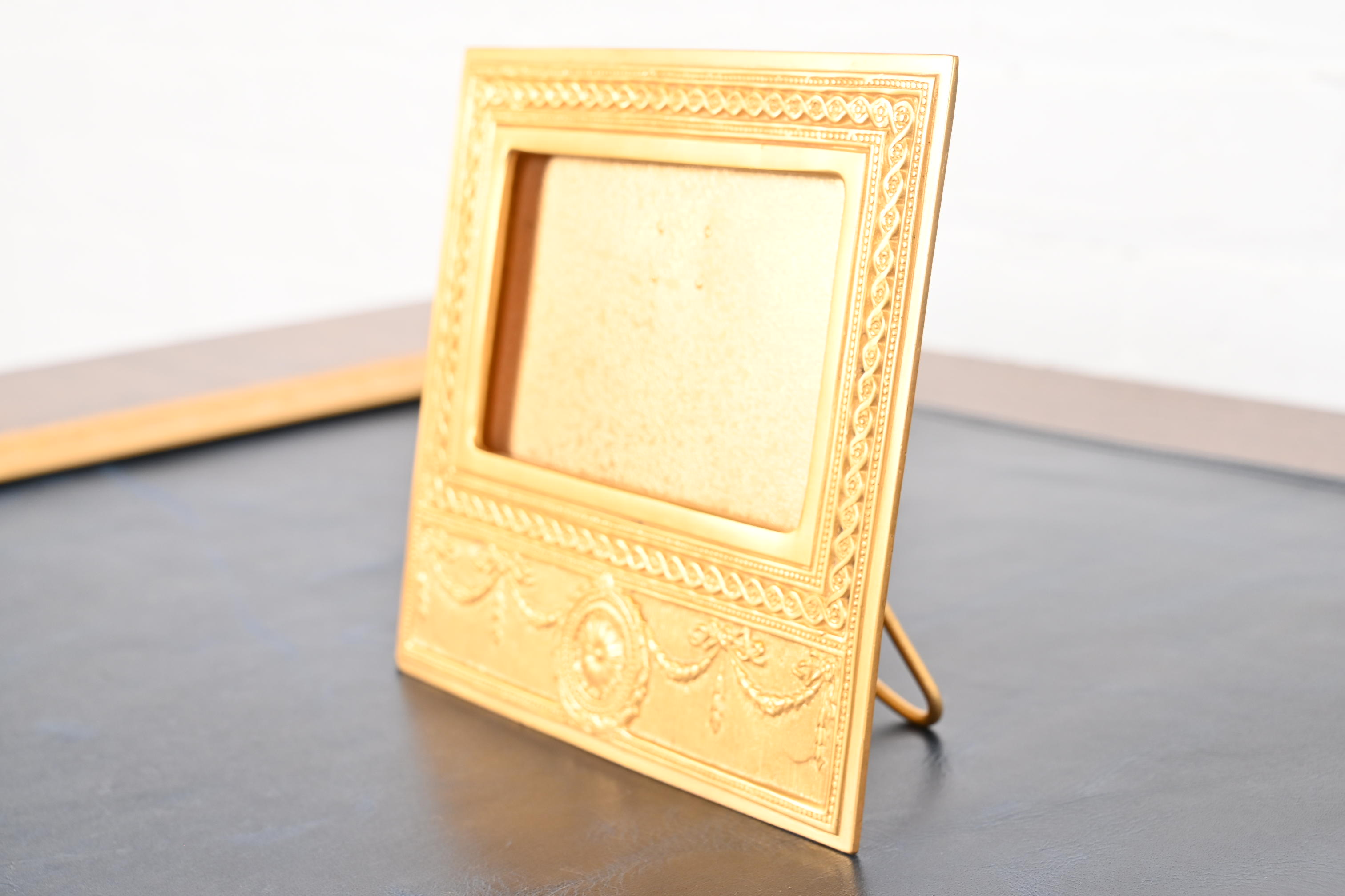 Tiffany Studios New York Adam Bronze Doré Desk Calendar Frame or Picture Frame - Image 2