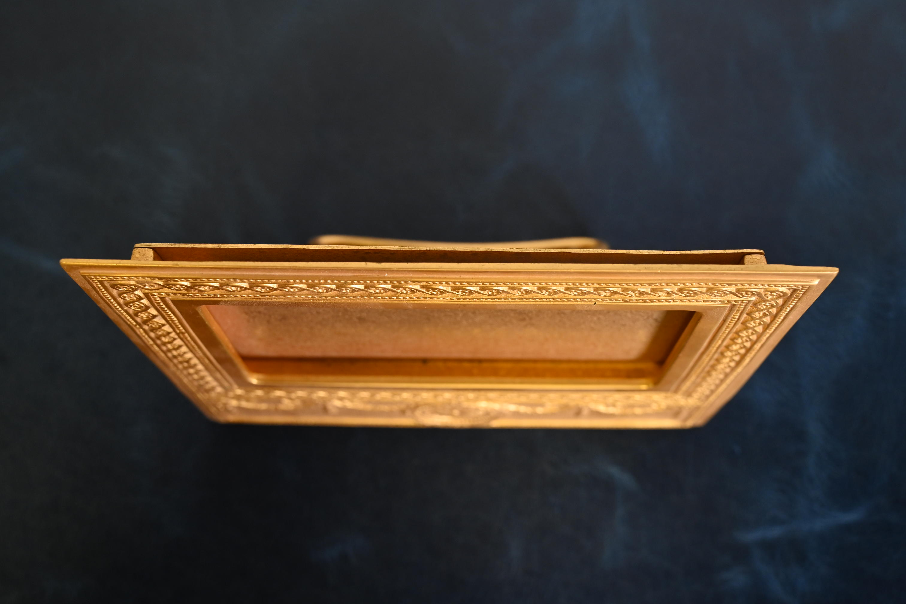 Tiffany Studios New York Adam Bronze Doré Desk Calendar Frame or Picture Frame - Image 6