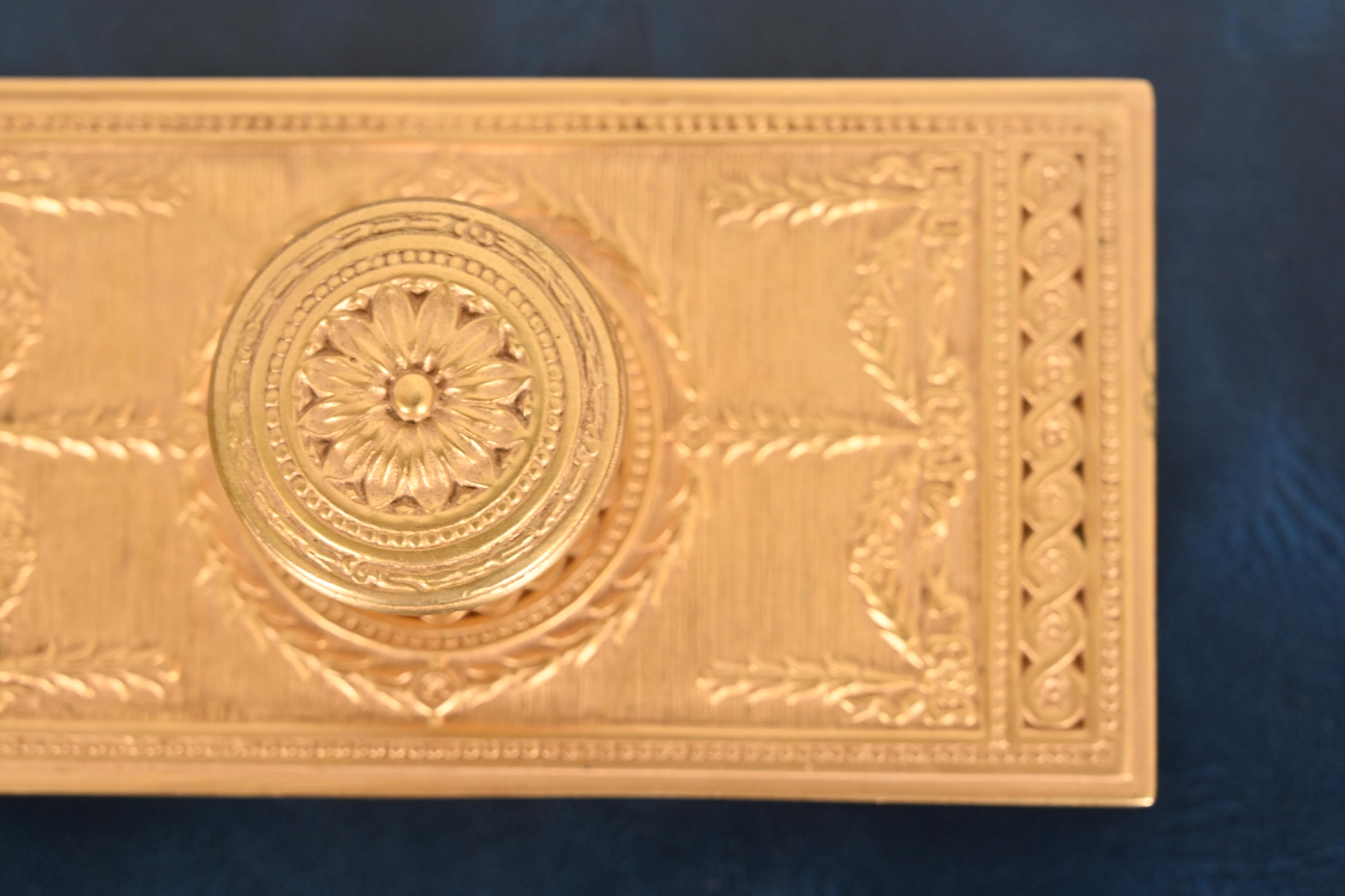Tiffany Studios New York Adam Bronze Doré Rocker Blotter - Image 5
