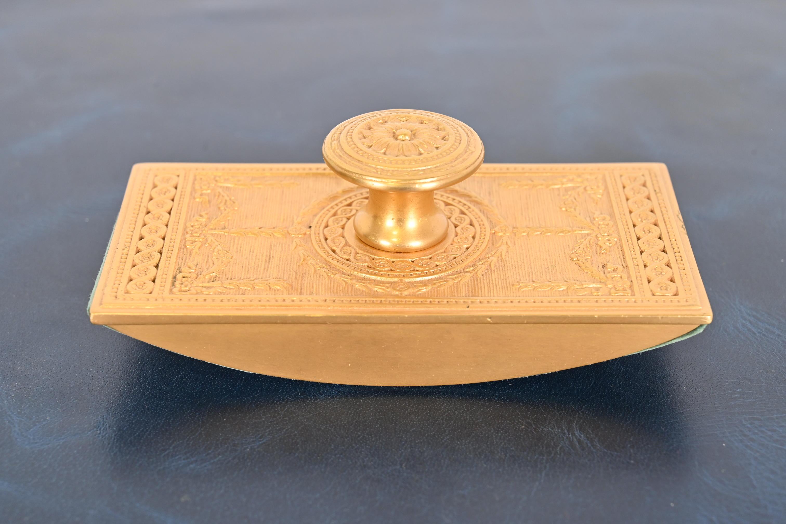 Tiffany Studios New York Adam Bronze Doré Rocker Blotter - Image 2