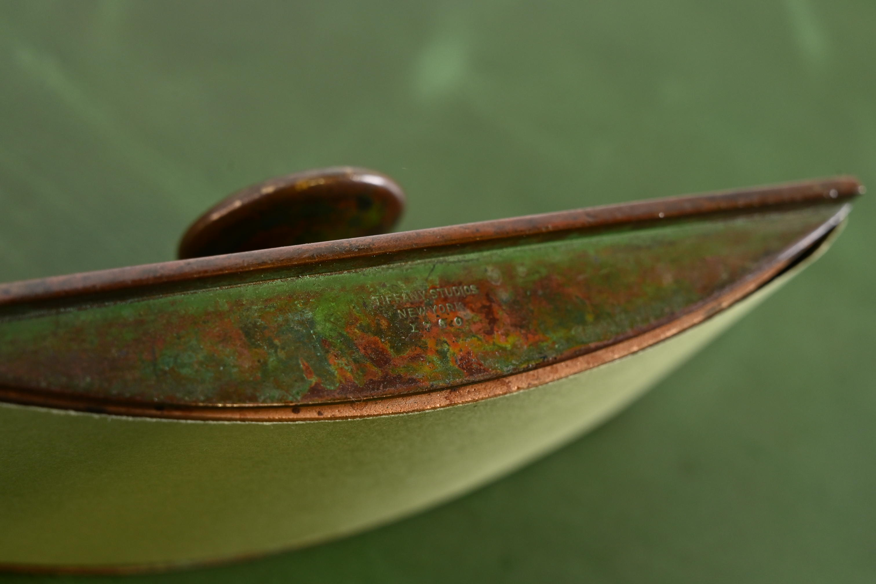 Tiffany Studios New York Chinese Pattern Bronze Rocker Blotter - Image 9