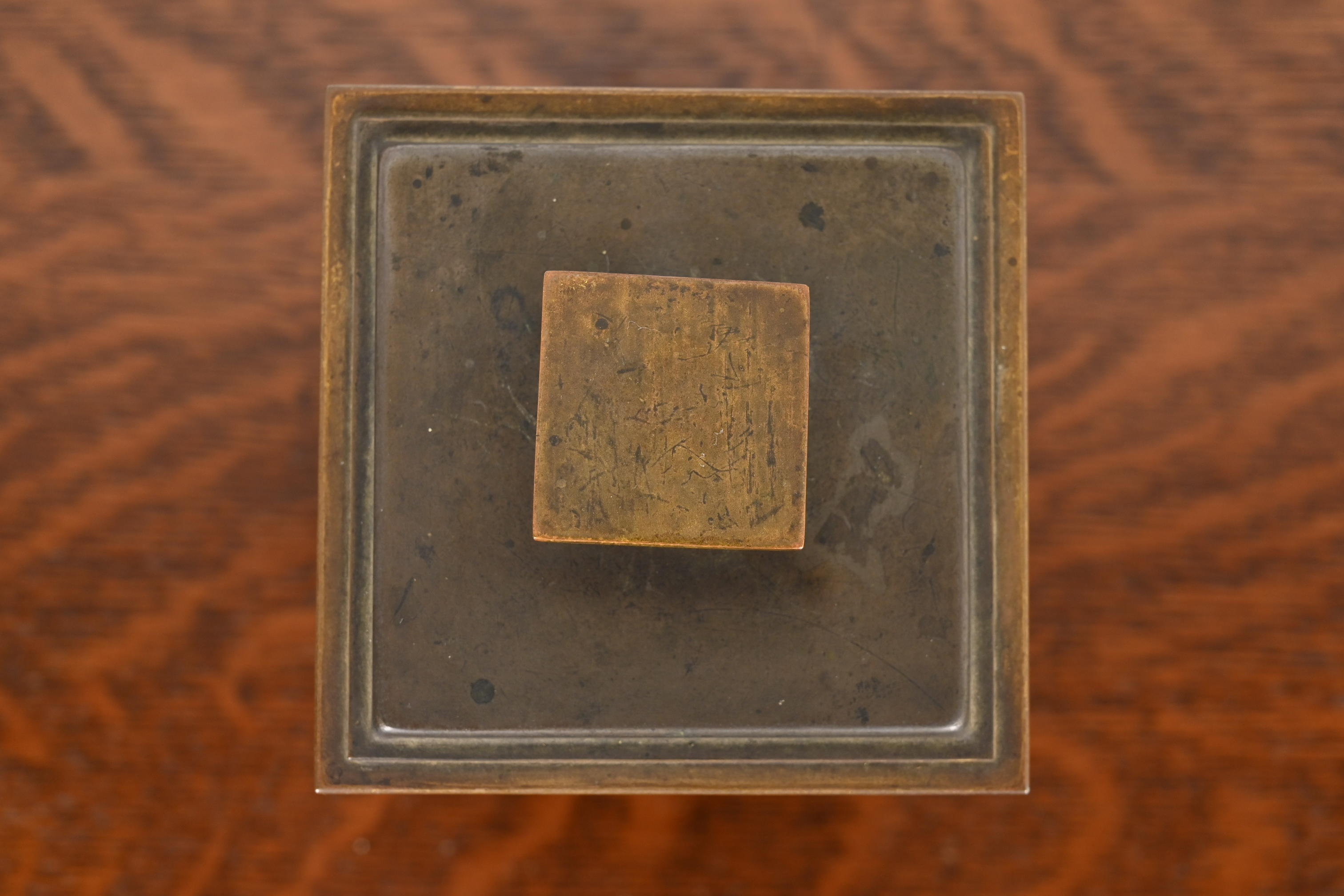 Bradley & Hubbard Arts and Crafts Brass Humidor Cigar Box - Image 6