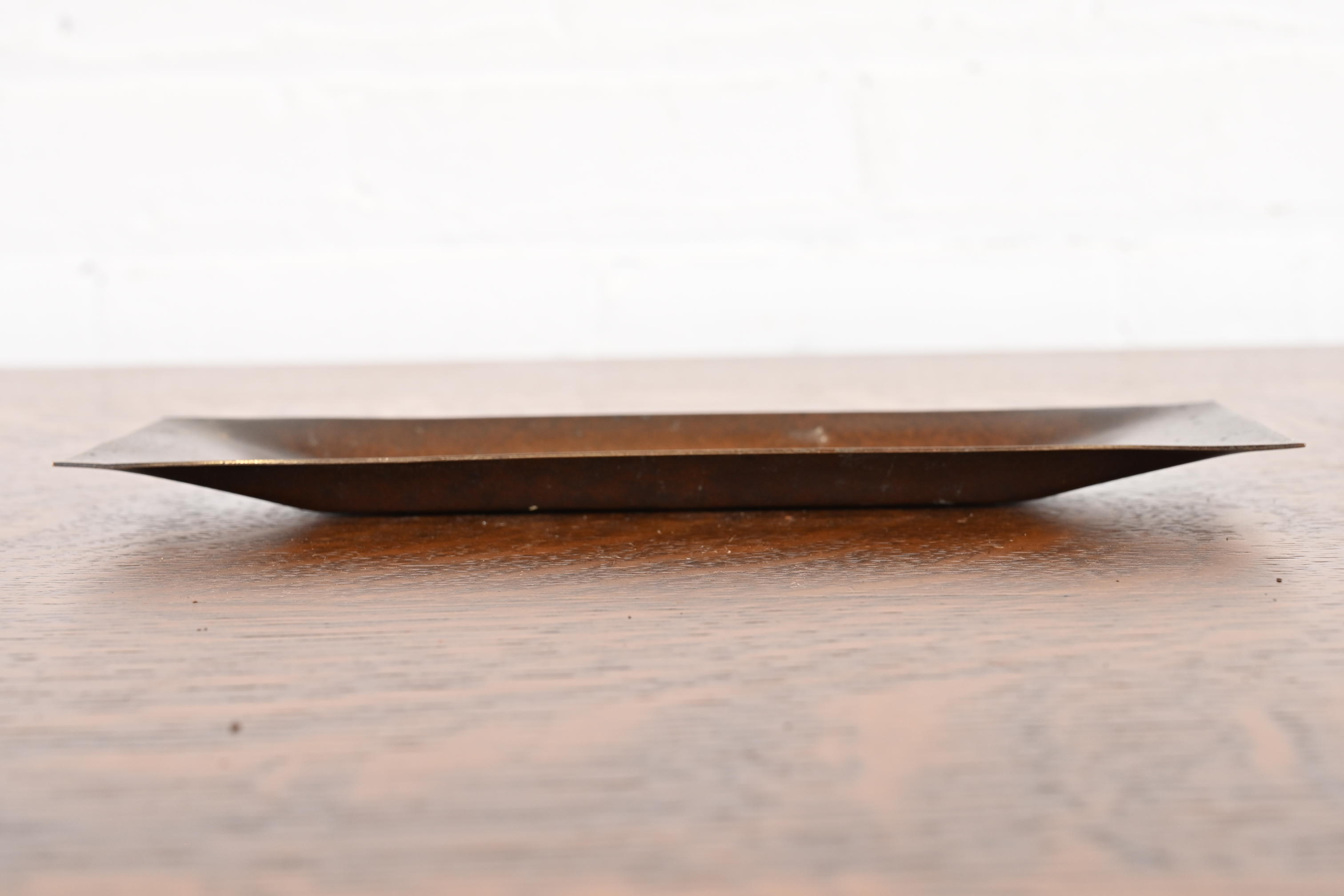 Heintz Arts & Crafts Sterling Silver on Bronze Pen Tray - Image 3