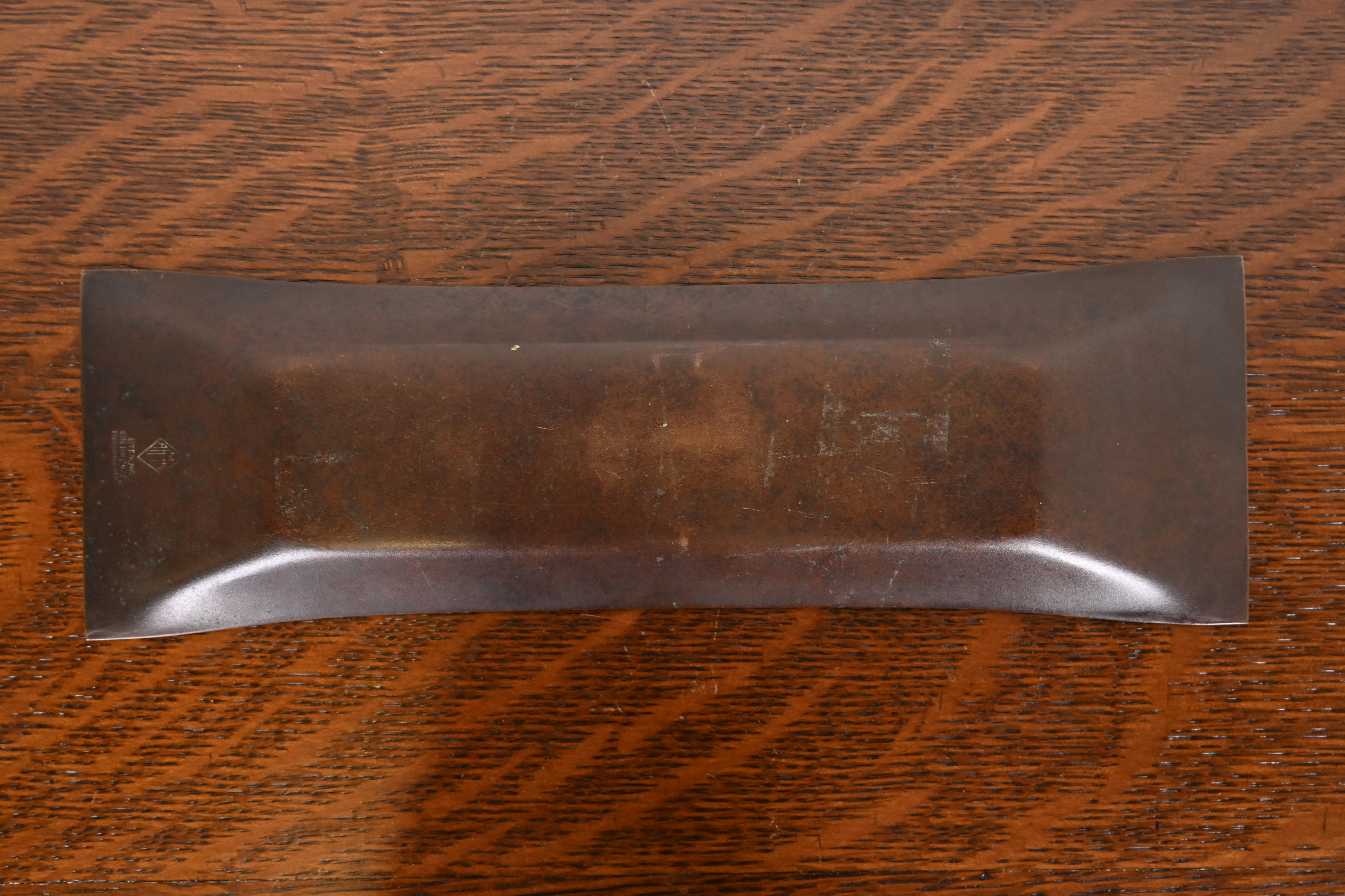 Heintz Arts & Crafts Sterling Silver on Bronze Pen Tray - Image 7